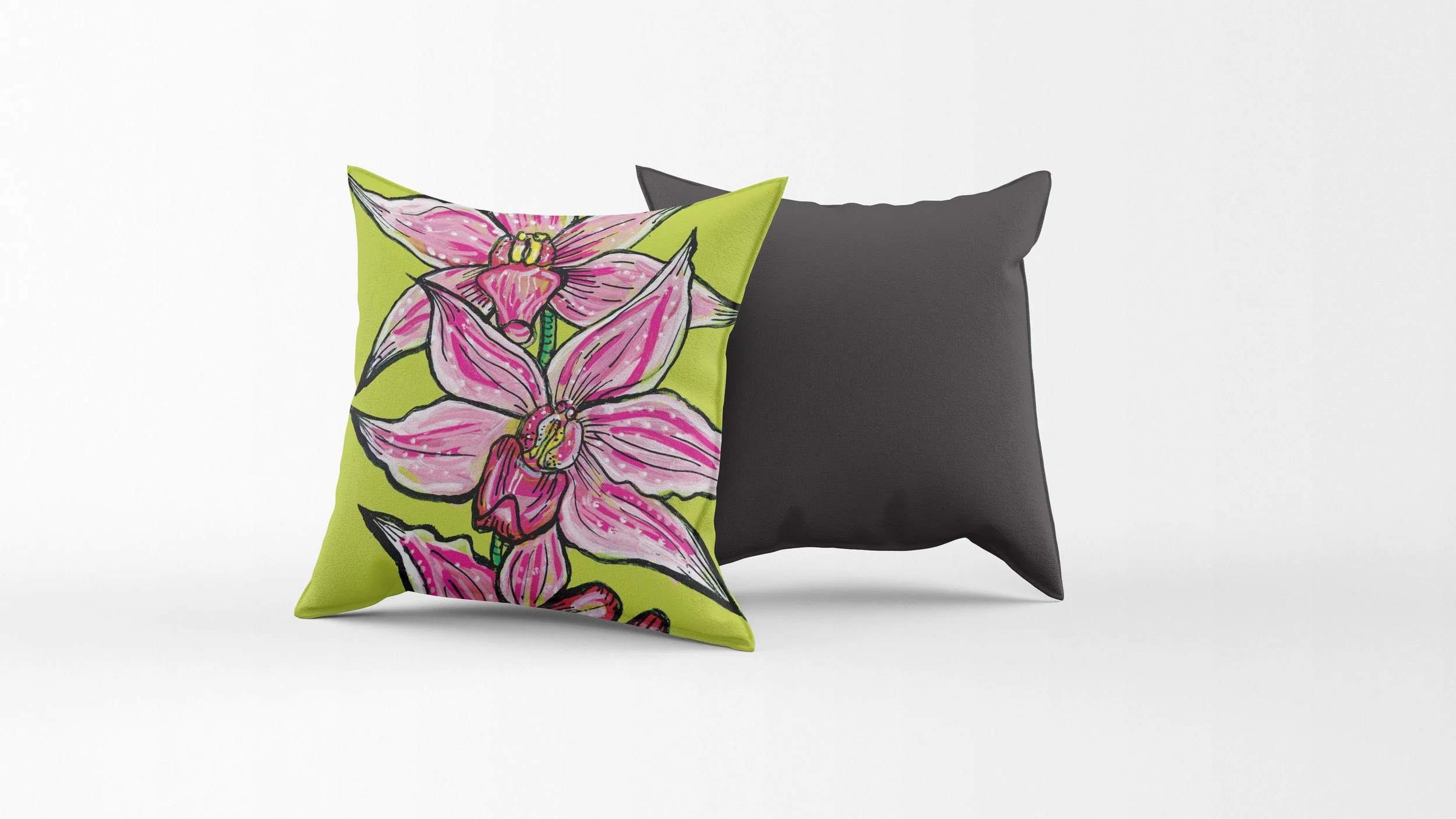 Orchid cushion