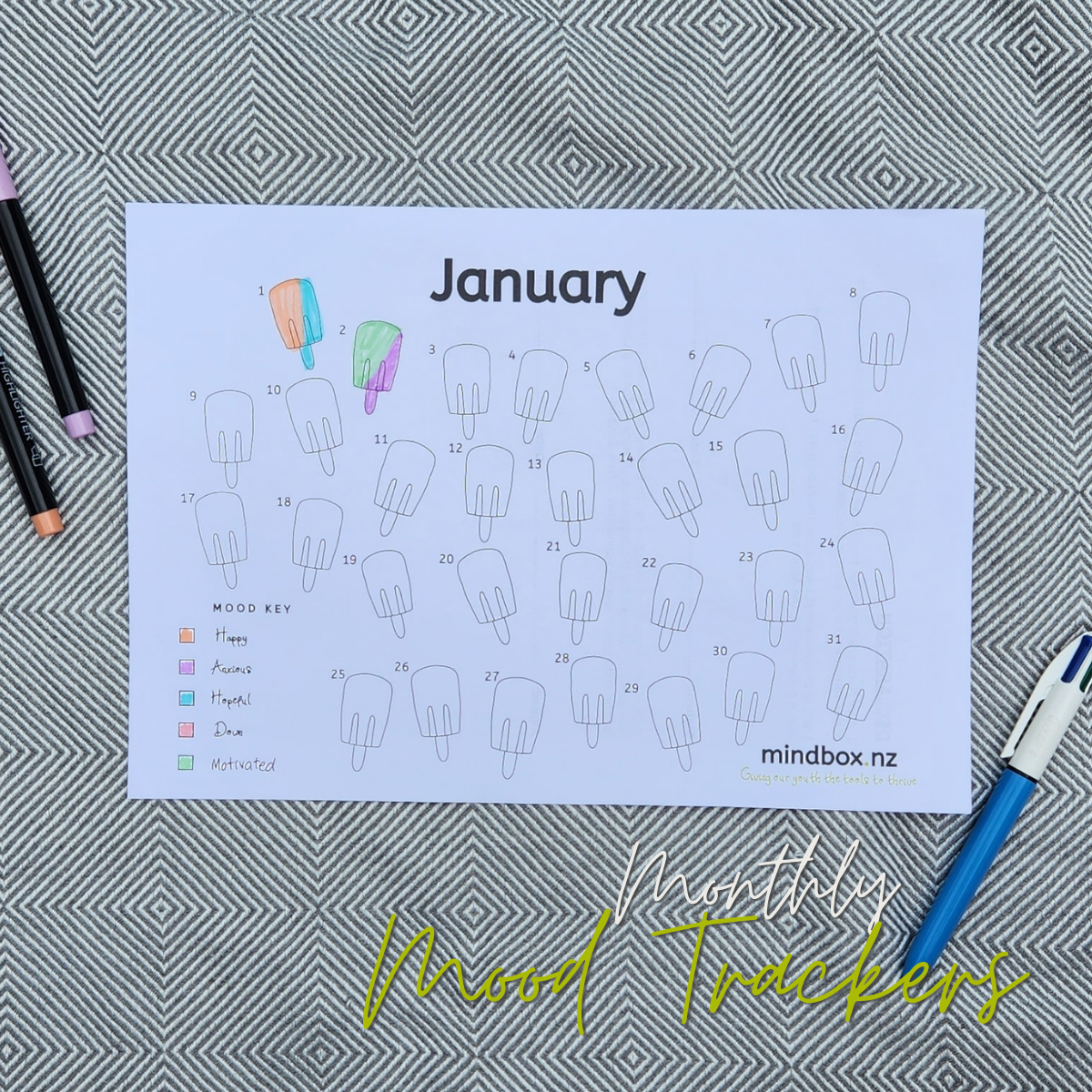 Monthly Mood Trackers