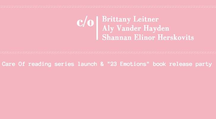Care Of: A new reading series & book release party