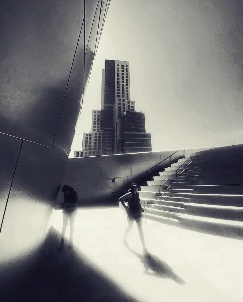 Students participating in Sidewalk School field-based photography workshop,