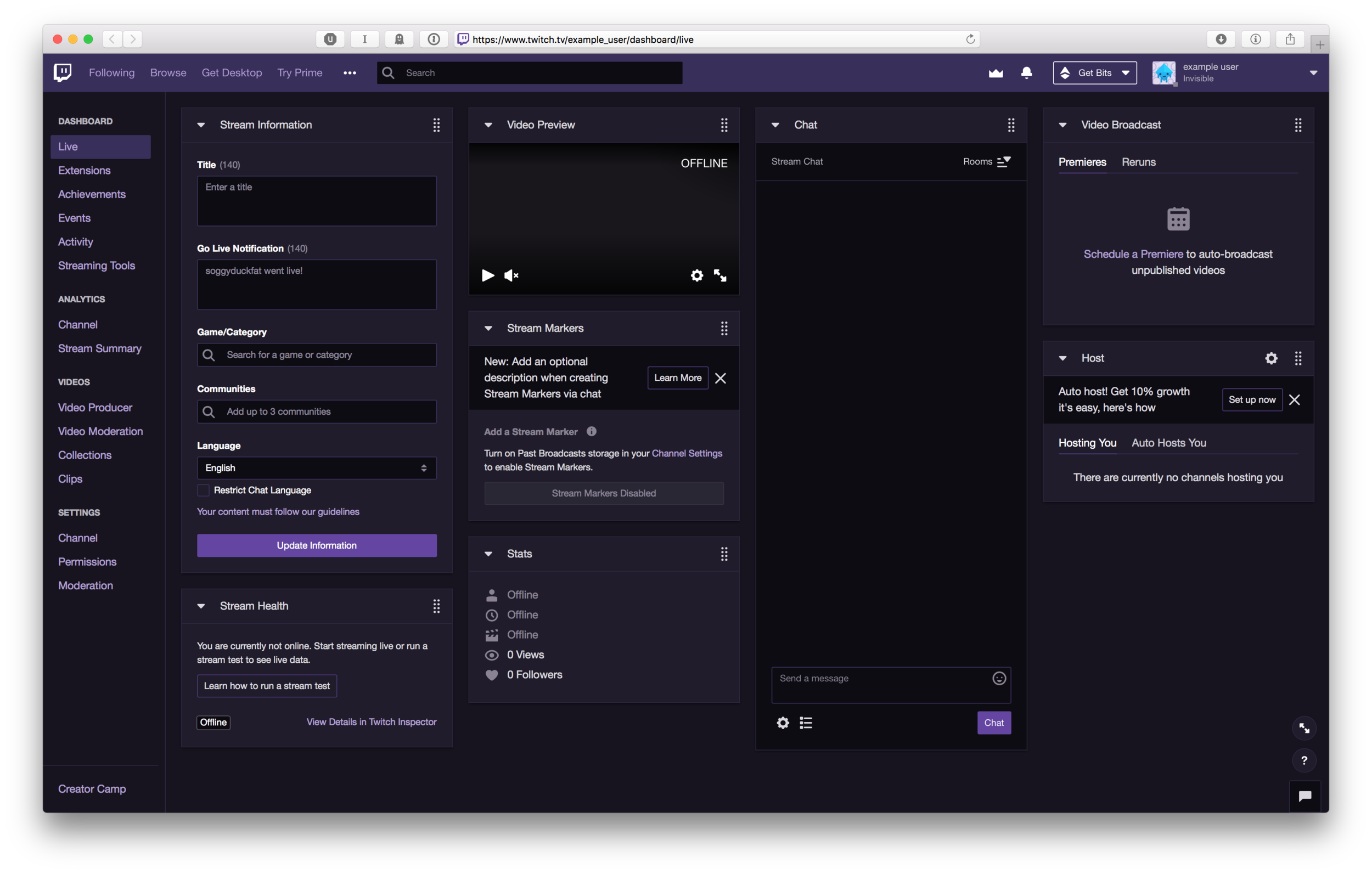 Redesigning The New Twitch Dashboard Ela Peterhansl