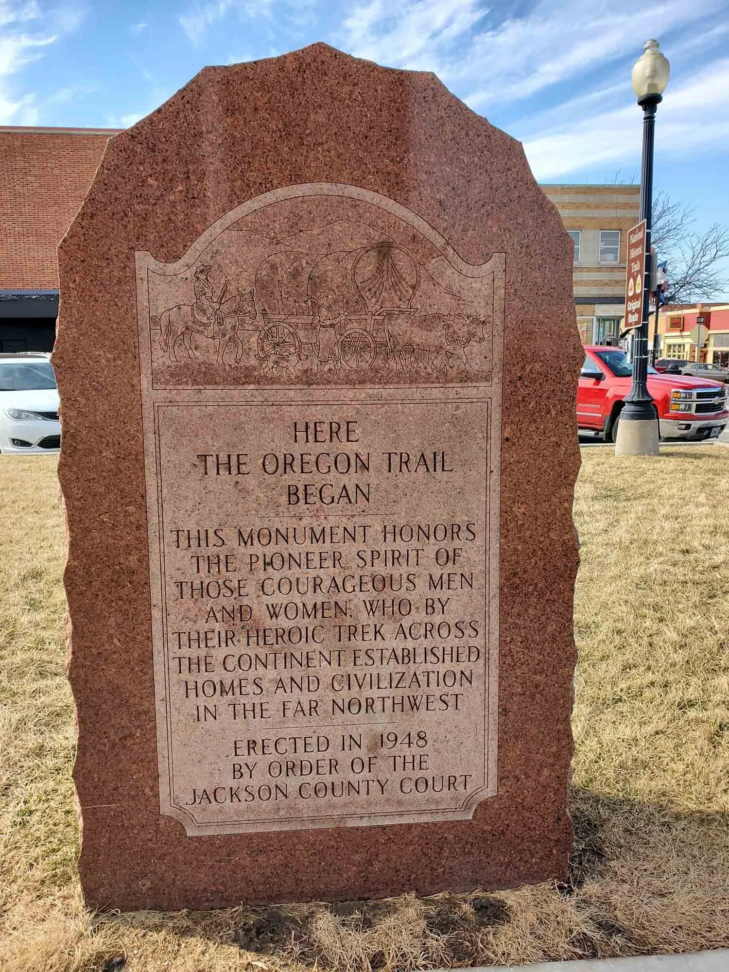 Here The Orgeon Trail Began...