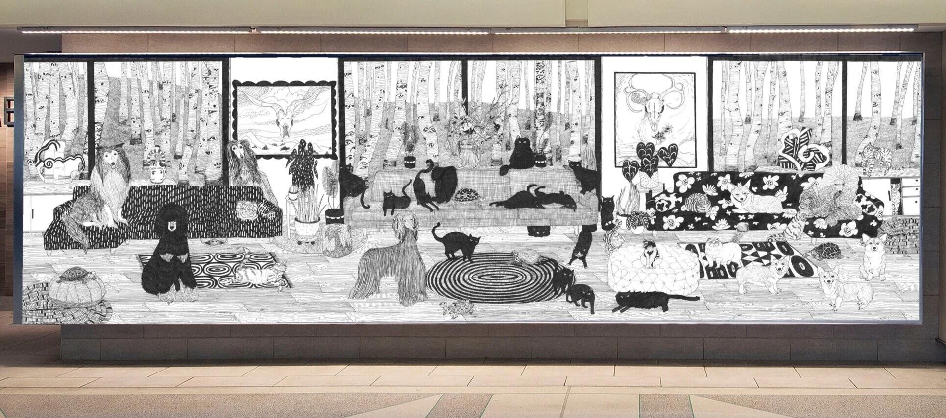 Room with Three Couches and Views of the World’s Largest Single Organism 