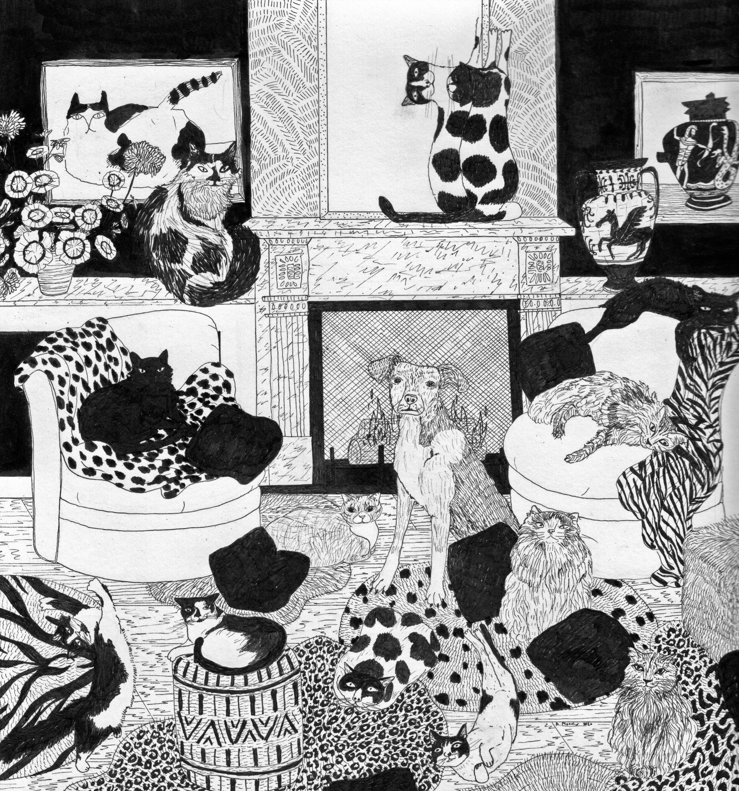 Cats Mandy has known and some she just met