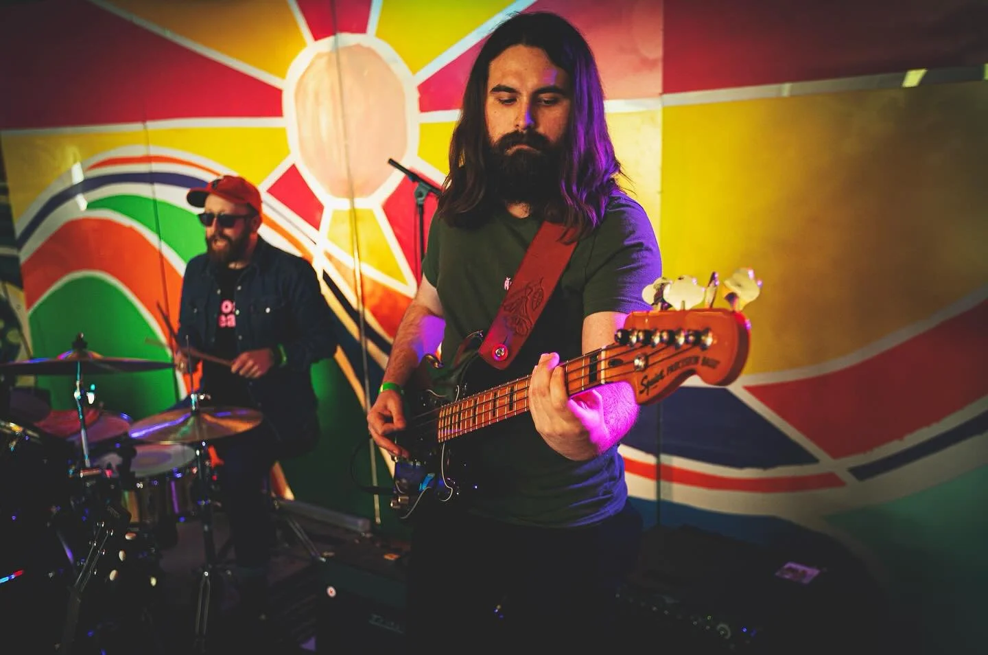 See you tonight @coldbonesfest! Tickets are sold out &mdash; if you didn&rsquo;t get one and want to hear our set, you can stream it via @ckuaradio at 10:30pm tonight. ✨

📷 by @eye_detic_ (at @frogfestalberta!)

#ckua #ckuaradio #livestream #drumhel