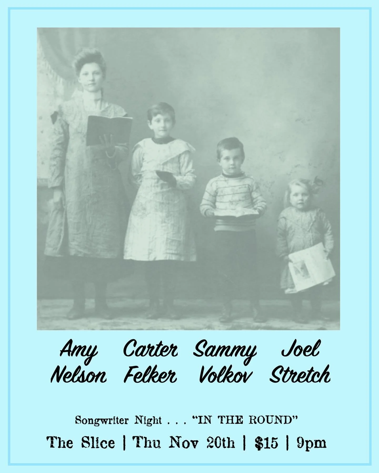 Nice couple of Starp-adjacent shows coming up this week! 

Thursday in Lethbridge: solo @joeltstretch with @amyflyingakite @carterefelker @sammyvolkov! Songwriter circle at @the.slice.bar. 9pm // $15

Friday in Calgary: @baileykate03 band feat. 5 out