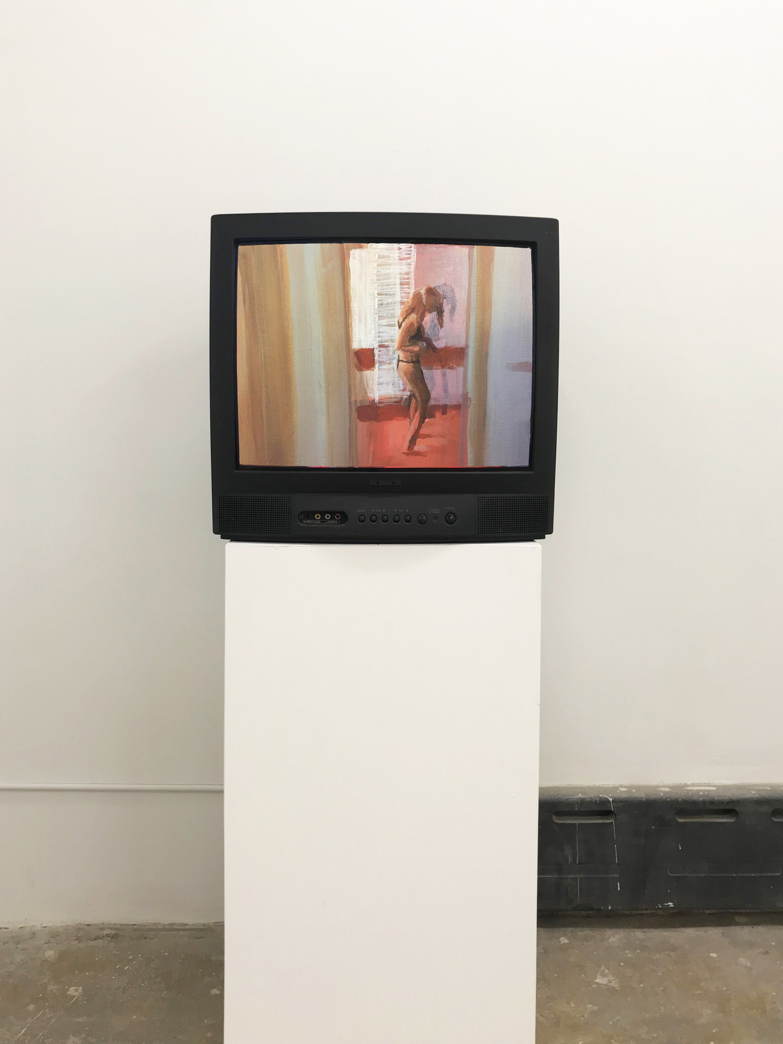 Trittbrettfahrer exhibition at Cindy Rucker Gallery, featuring works by Claudia Bitran, Howard Schwartzberg, Rusty Shackleford, installation image of Claudia Bitran piece