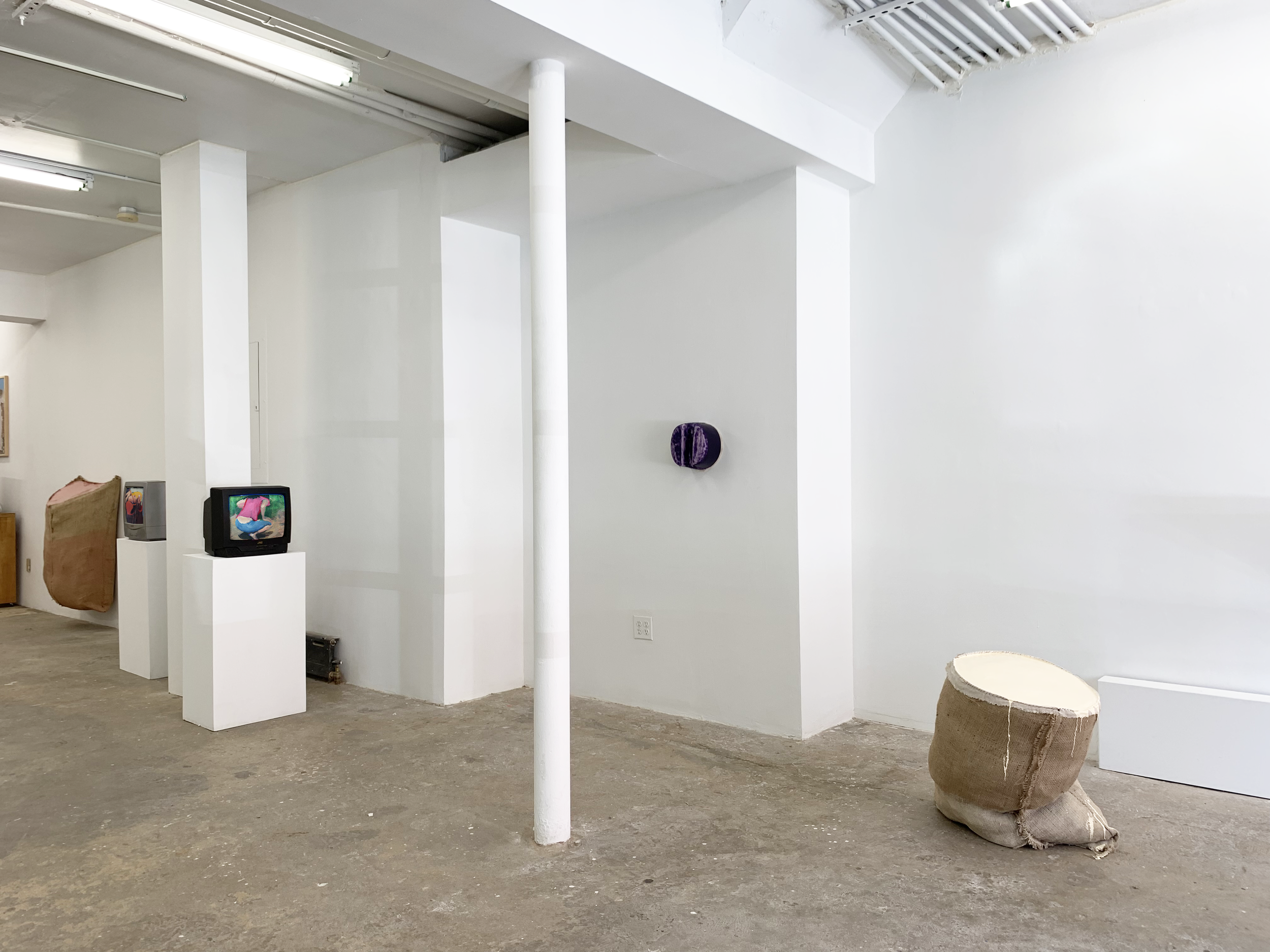  Trittbrettfahrer exhibition at Cindy Rucker Gallery, featuring works by Claudia Bitran, Howard Schwartzberg, Rusty Shackleford, installation image 