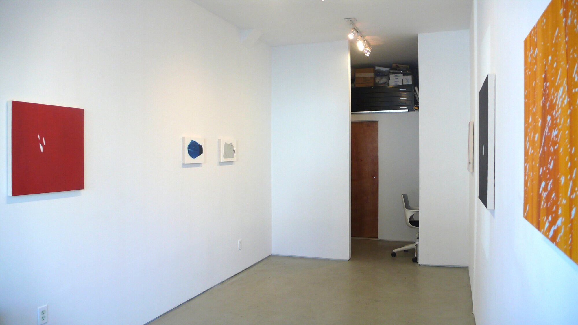 Installation image from the 2009 Miyeon Lee exhibition, CONCRETE UNIVERSE, at Cindy Rucker Gallery, Number 35