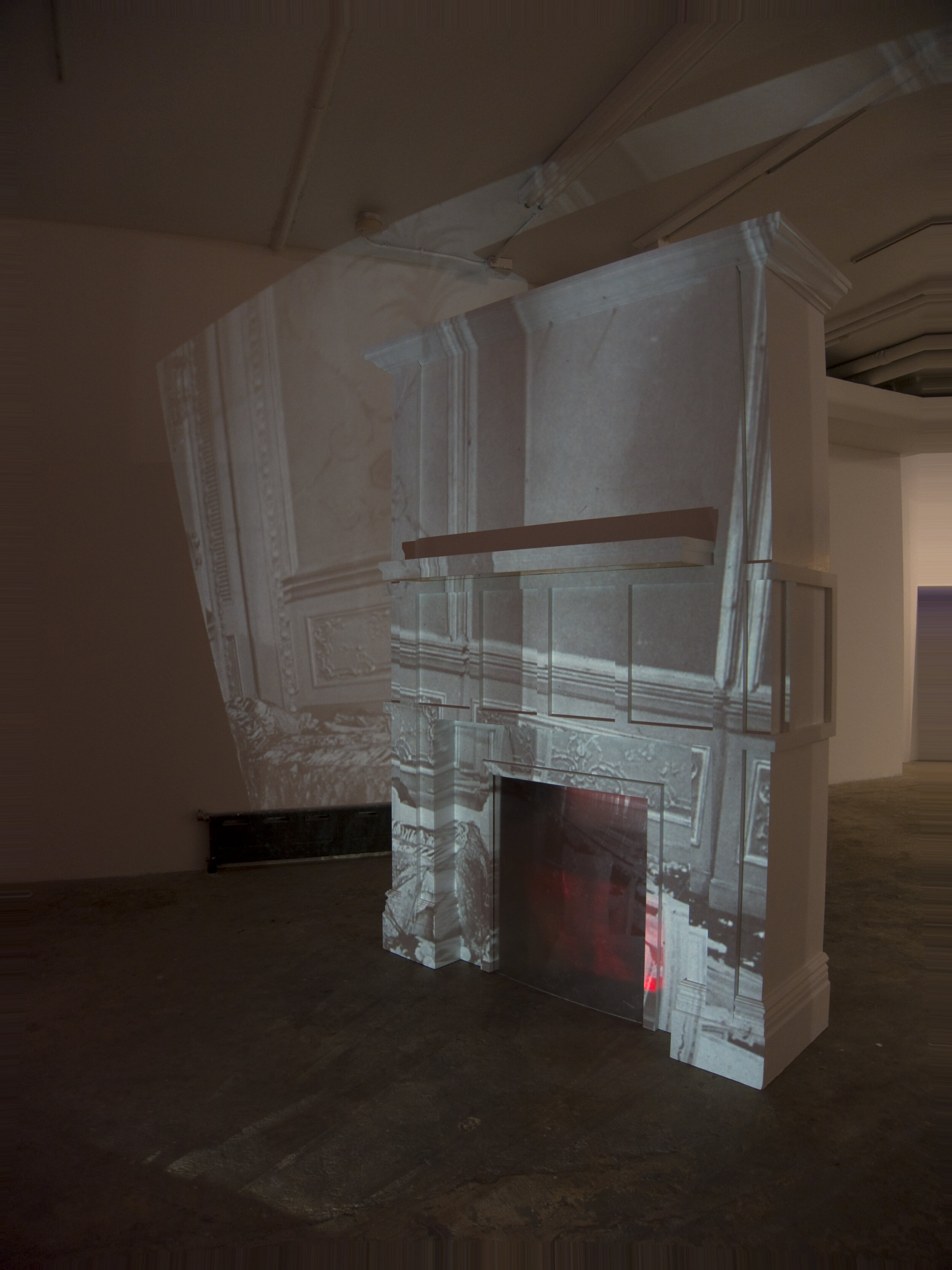 Installation image from the 2013 Valerie Piraino exhibition, Photoplay, at Cindy Rucker Gallery
