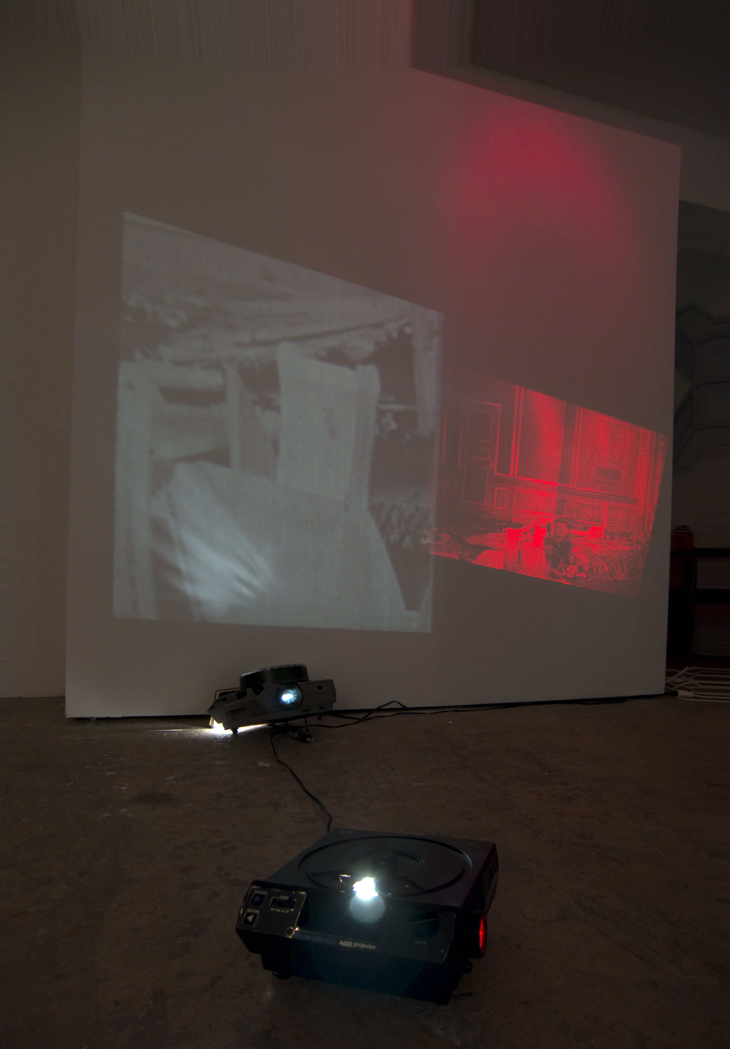 Installation image from the 2013 Valerie Piraino exhibition, Photoplay, at Cindy Rucker Gallery