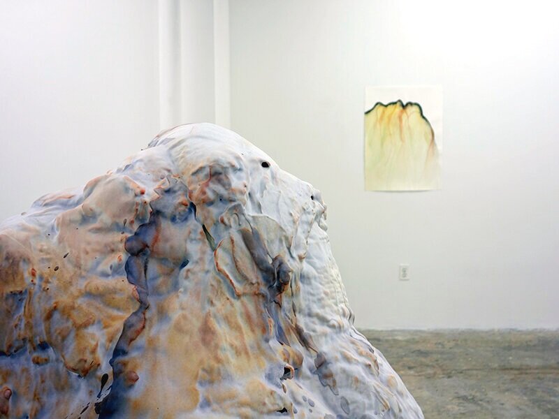 Installation image from the 2013 Martin Schwenk exhibition, Alpine Glow, at Cindy Rucker Gallery