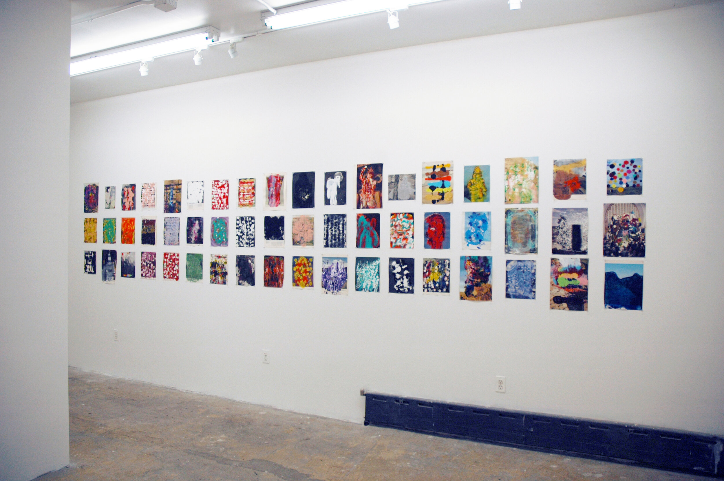 Installation image from the 2014 Rusty Shackleford exhibition, Repeater, at Cindy Rucker Gallery
