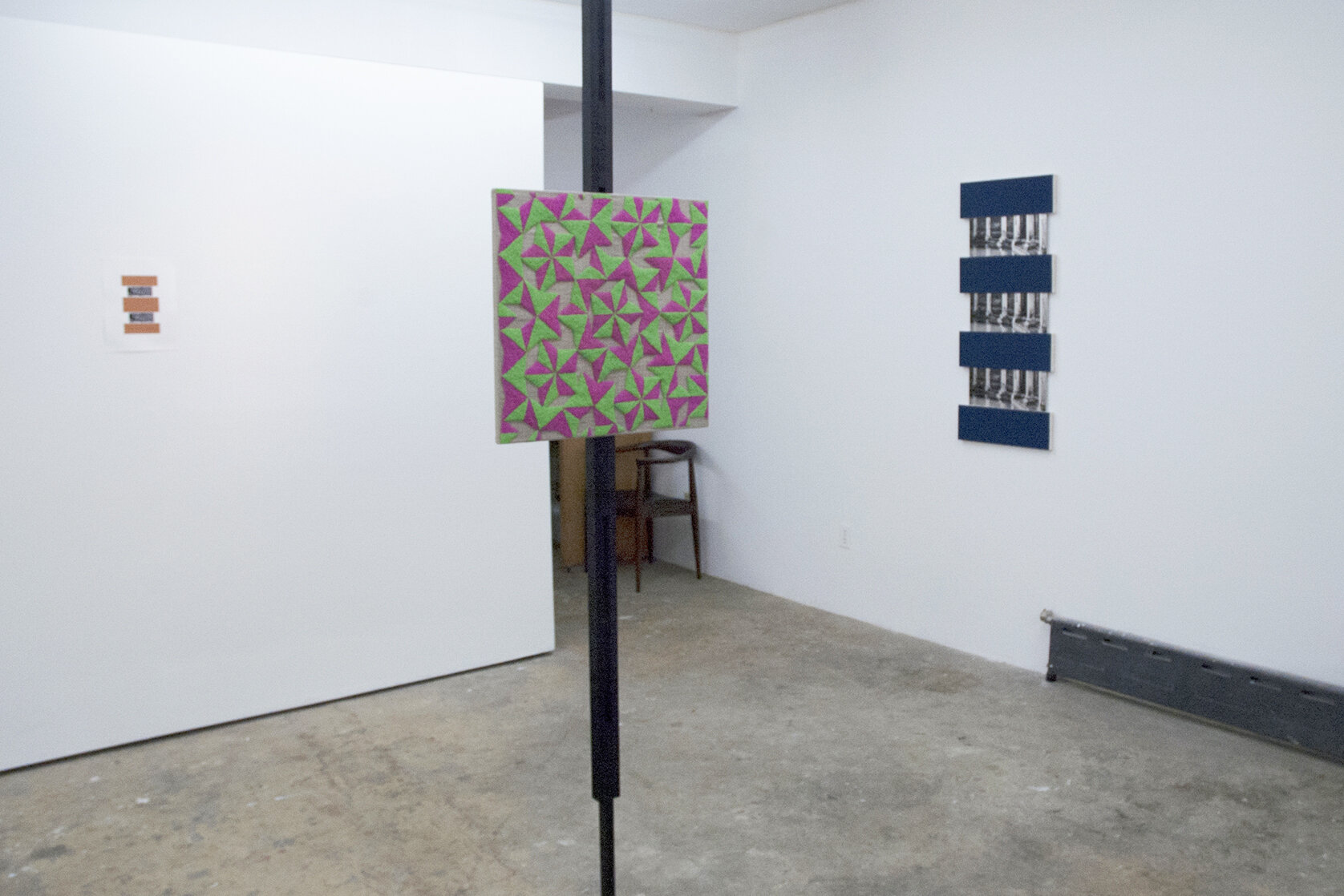 Installation image from the 2013 exhibition, Sabine Boehl, F.P. Boué, Sebastian Freytag, at Cindy Rucker Gallery