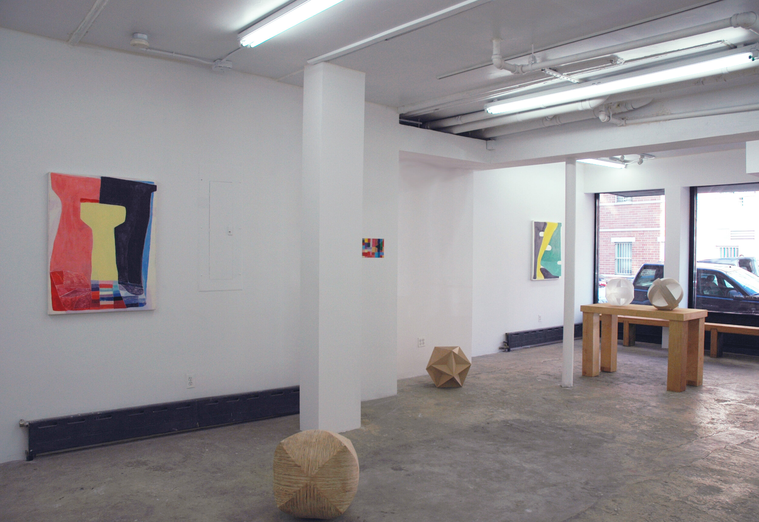 Installation image from the 2012 Charles Dunn exhibition, hell on earth, at Cindy Rucker Gallery