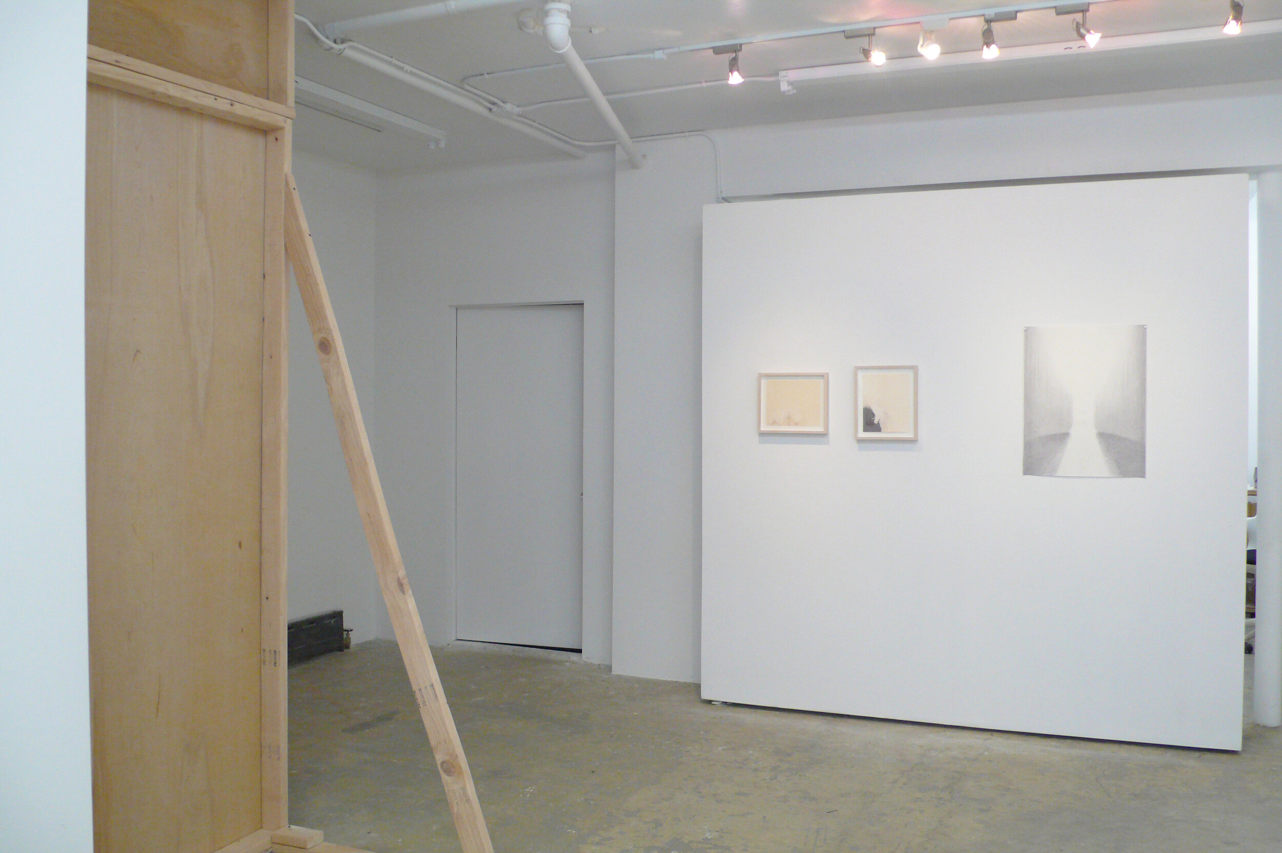 Installation image from the 2011 Adam Hayes exhibition, Of the triumph it hosted, at Cindy Rucker Gallery