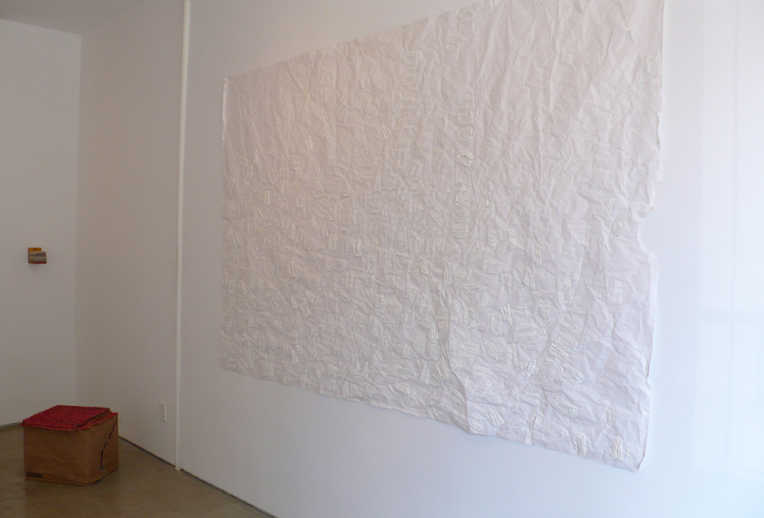 Installation image from the 2010 Keith O. Anderson exhibition, What Becomes of a Broken Heart, at Cindy Rucker Gallery