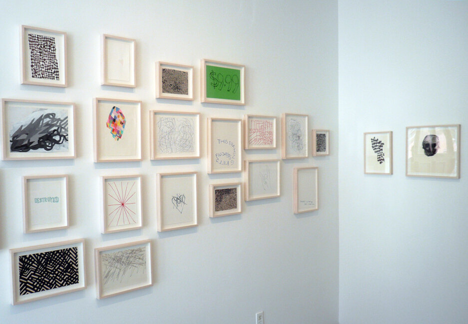 Installation image from the 2009 exhibition, Charles Dunn/Gary Rough, at Cindy Rucker Gallery