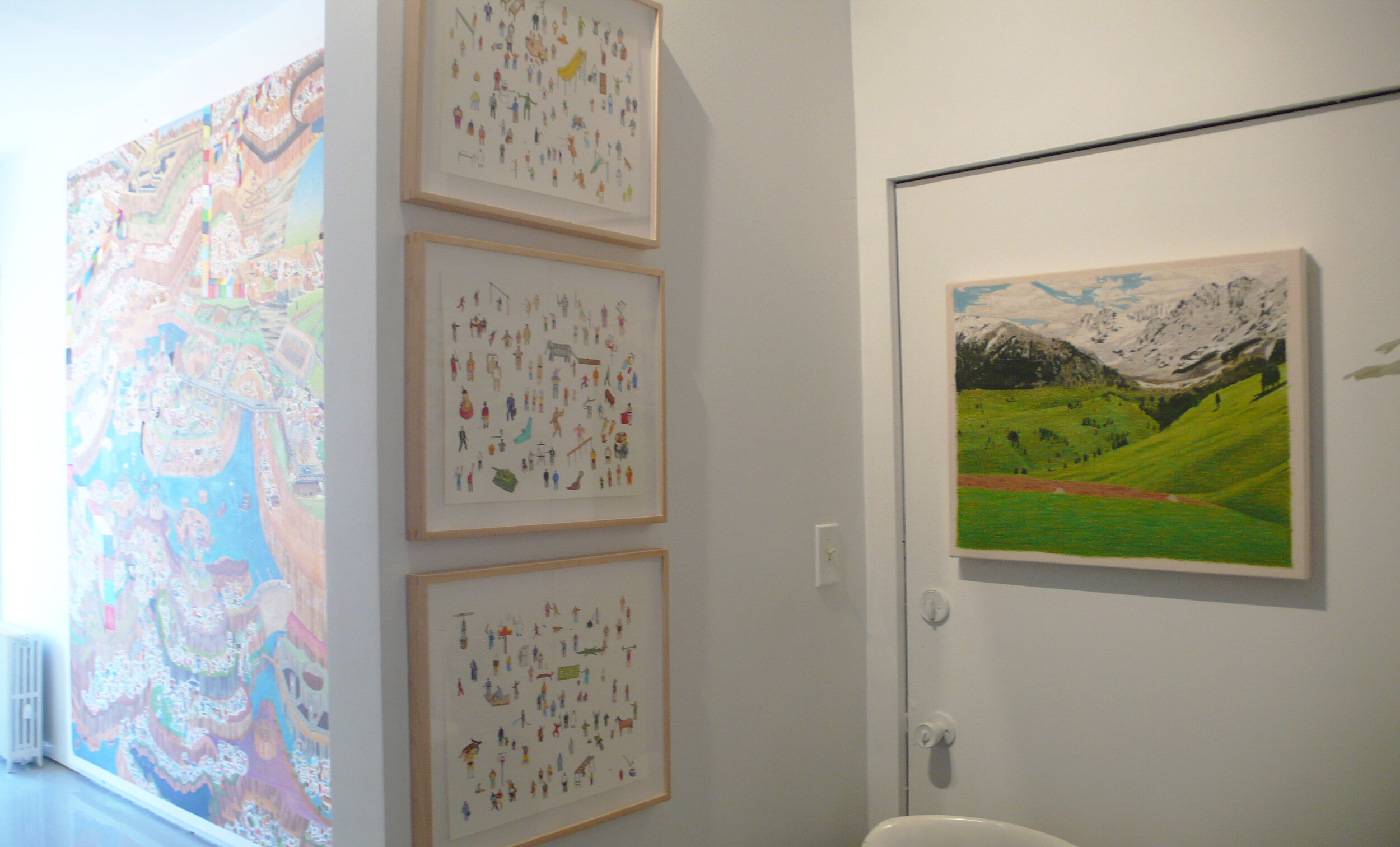 Installation image from the 2008 Christopher Daniels exhibition, The Long Way, at Cindy Rucker Gallery, Number 35