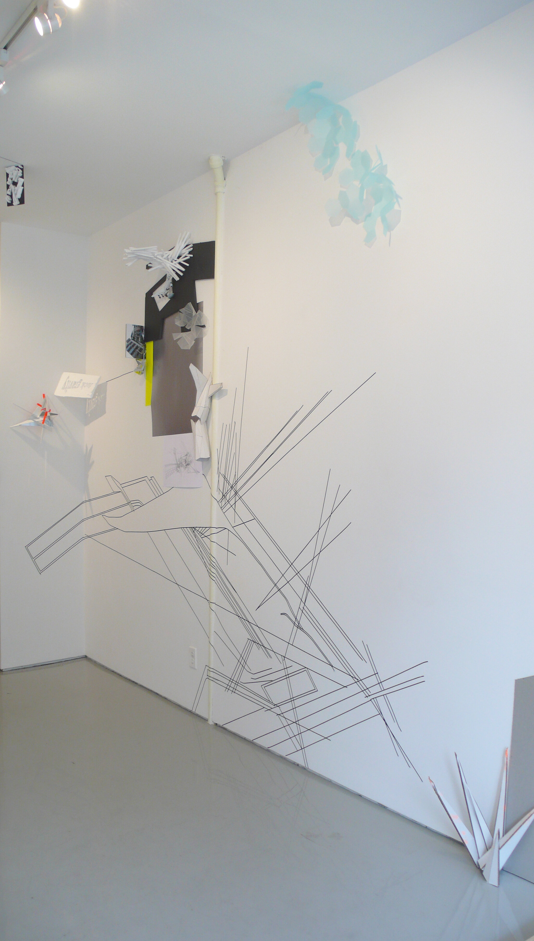 Installation image from the 2008 Kreissl &amp; Kerber exhibition, First Thing Tomorrow Morning, at Cindy Rucker Gallery, Number 35