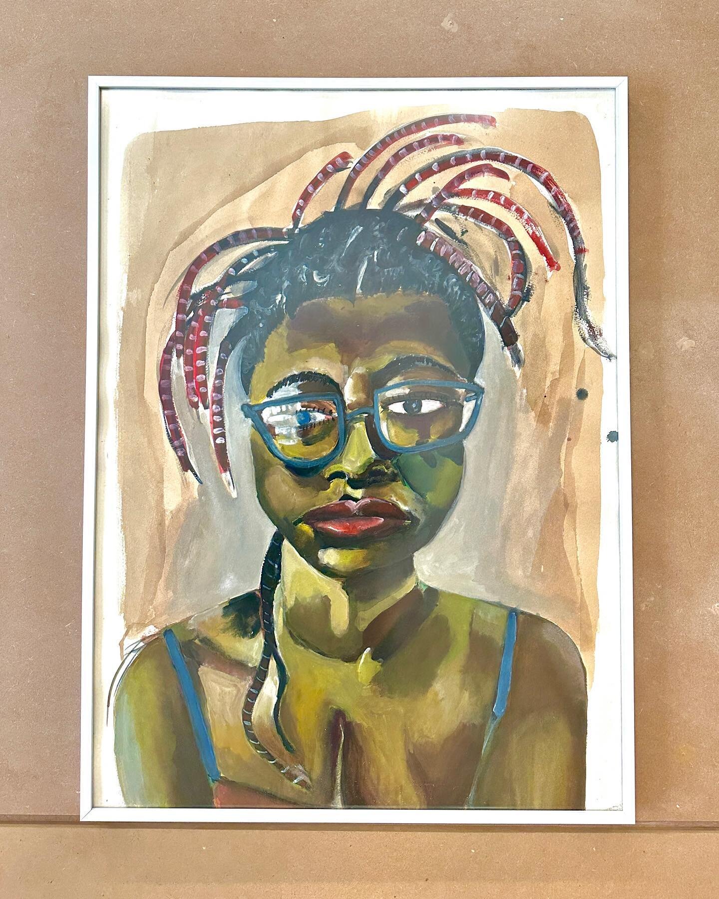 Frederick Hayes Untitled (Screen Test Screen Shot # 10) 2022, Watercolor on Paper. Hayes&rsquo; work seeks to undermine preconceived ideas some carry about others. With respect, understanding, and grace, his characters almost always address their vie