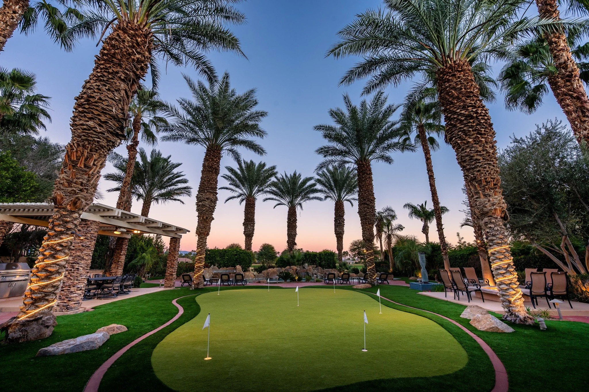 Im not a huge fan of angling my Architecture photos - but sometimes you really just need to show off those trees. I posted about this backyard a bit ago but I finally was able to come back and shoot it at night. The desert comes alive at night and th