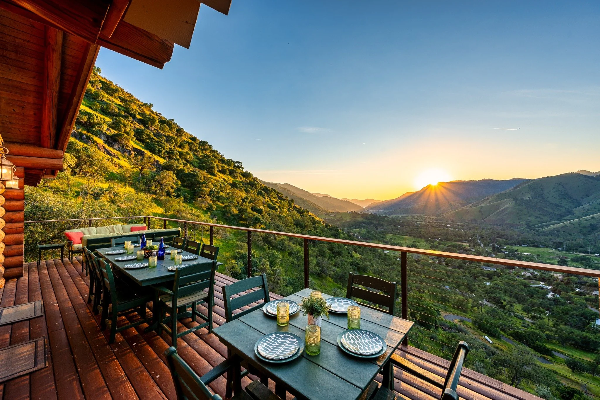 Chasing magical sunsets in Three Rivers never gets old.

Spring brought everything to life up here&mdash;lush greens, crisp air, and views that stretch endlessly across the valley. Sitting high above it all at Blossom Peak Cabin, you really feel like