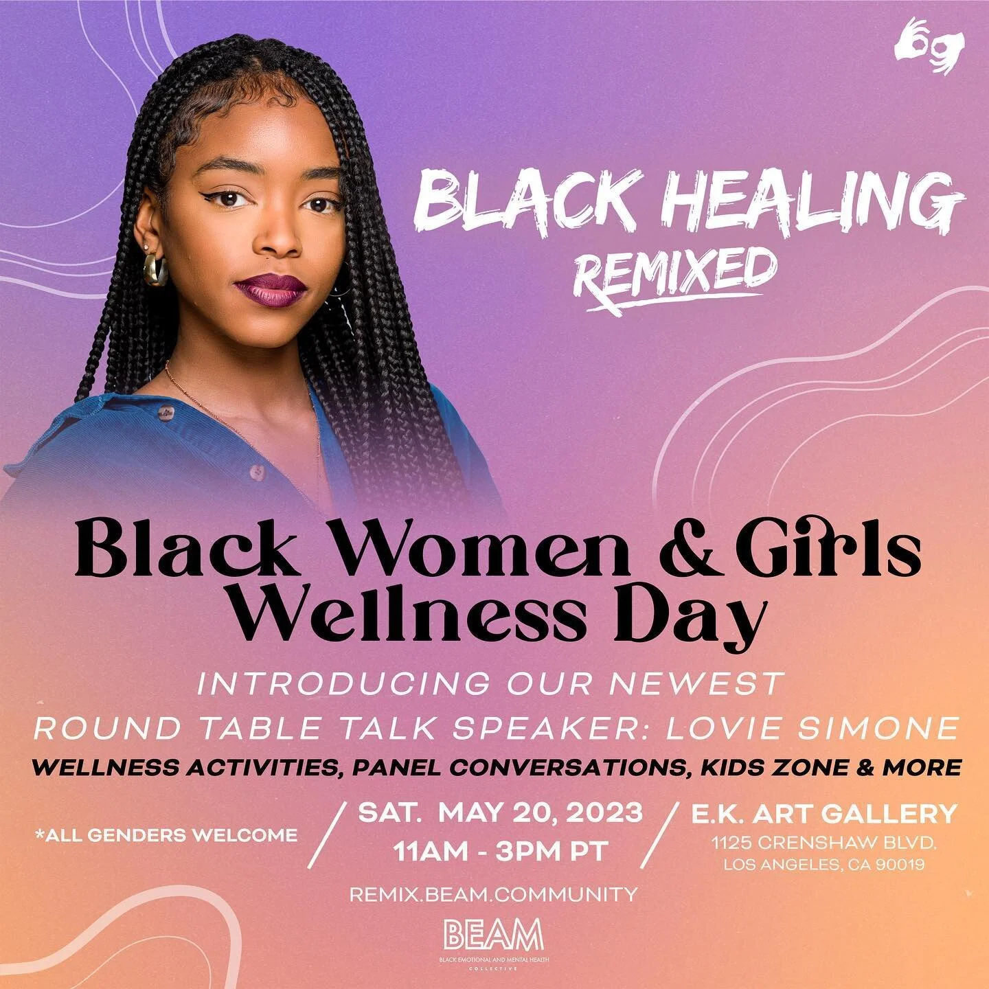 Update: Now coming to the Black Healing Remixed roundtable is the one and only @loviesimone_ ! 

Born and raised in the Bronx, Lovie is an actress with credits in works such as Selah and the Spades, Greenleaf, The Walk opposite Terrence Howard, Raisi