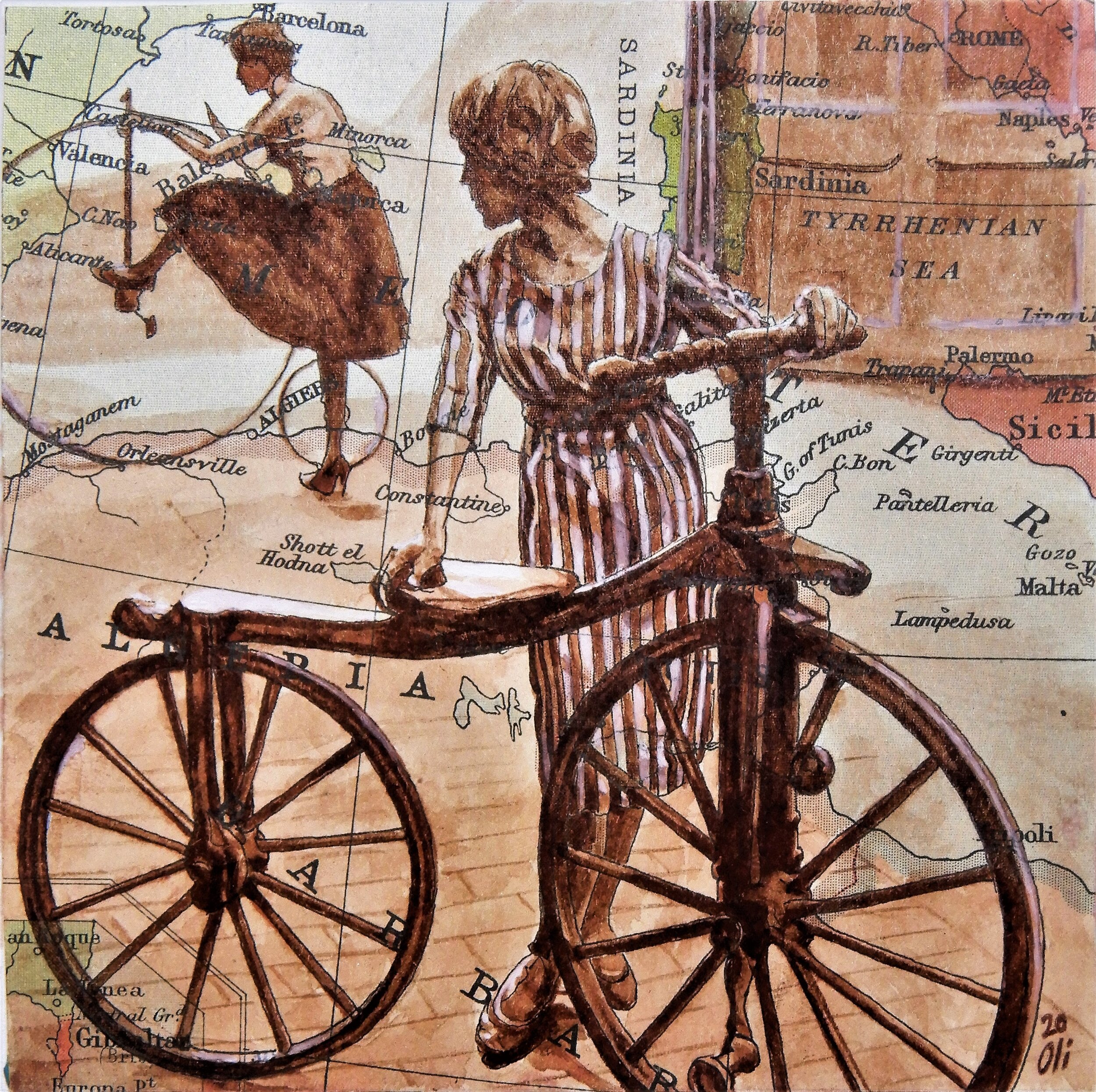 Défi à deux roues - Two-wheel challenge, 2020 (série miniatures n. 12)