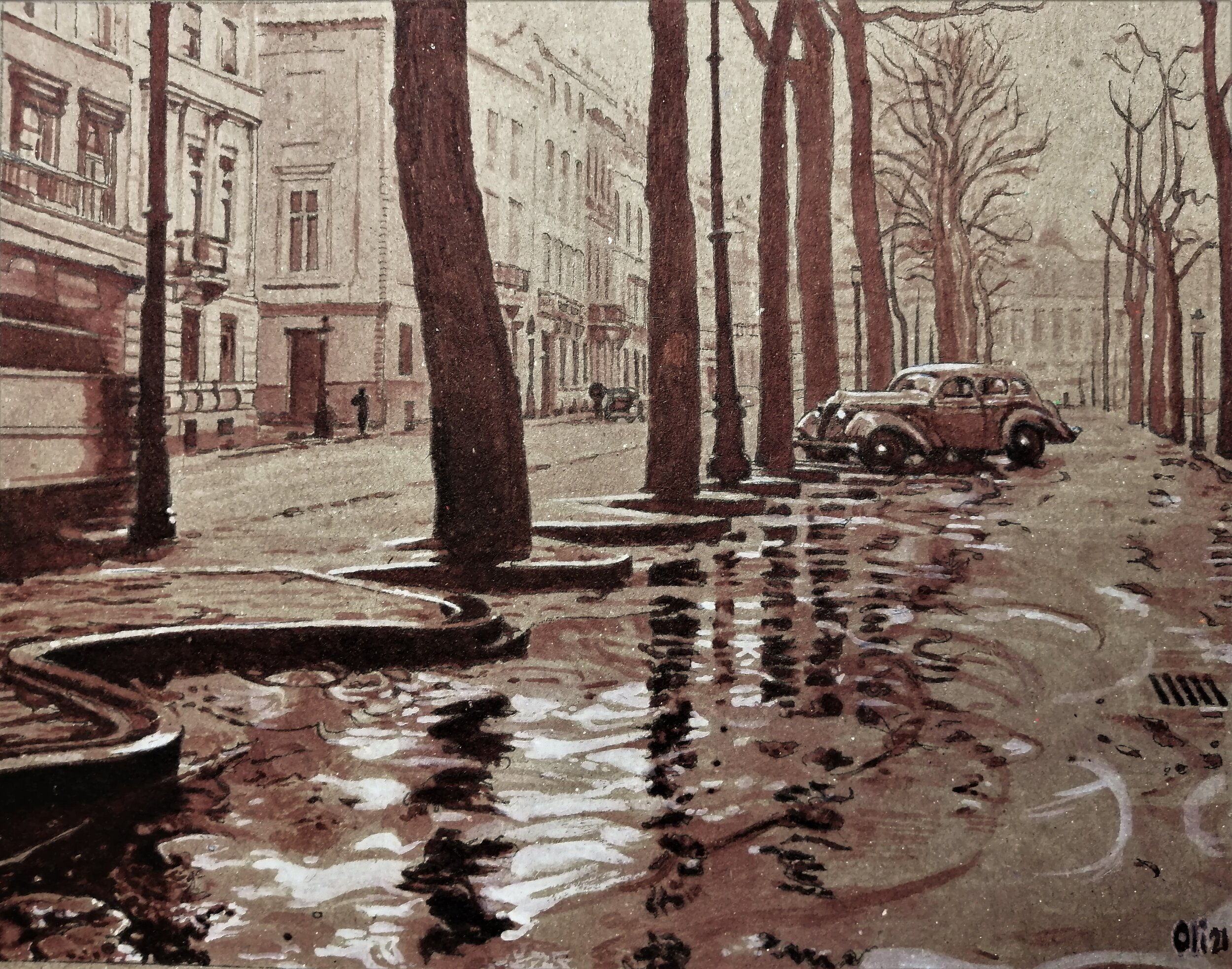 Bruxelles sous la pluie - Brussels in the rain, 2021