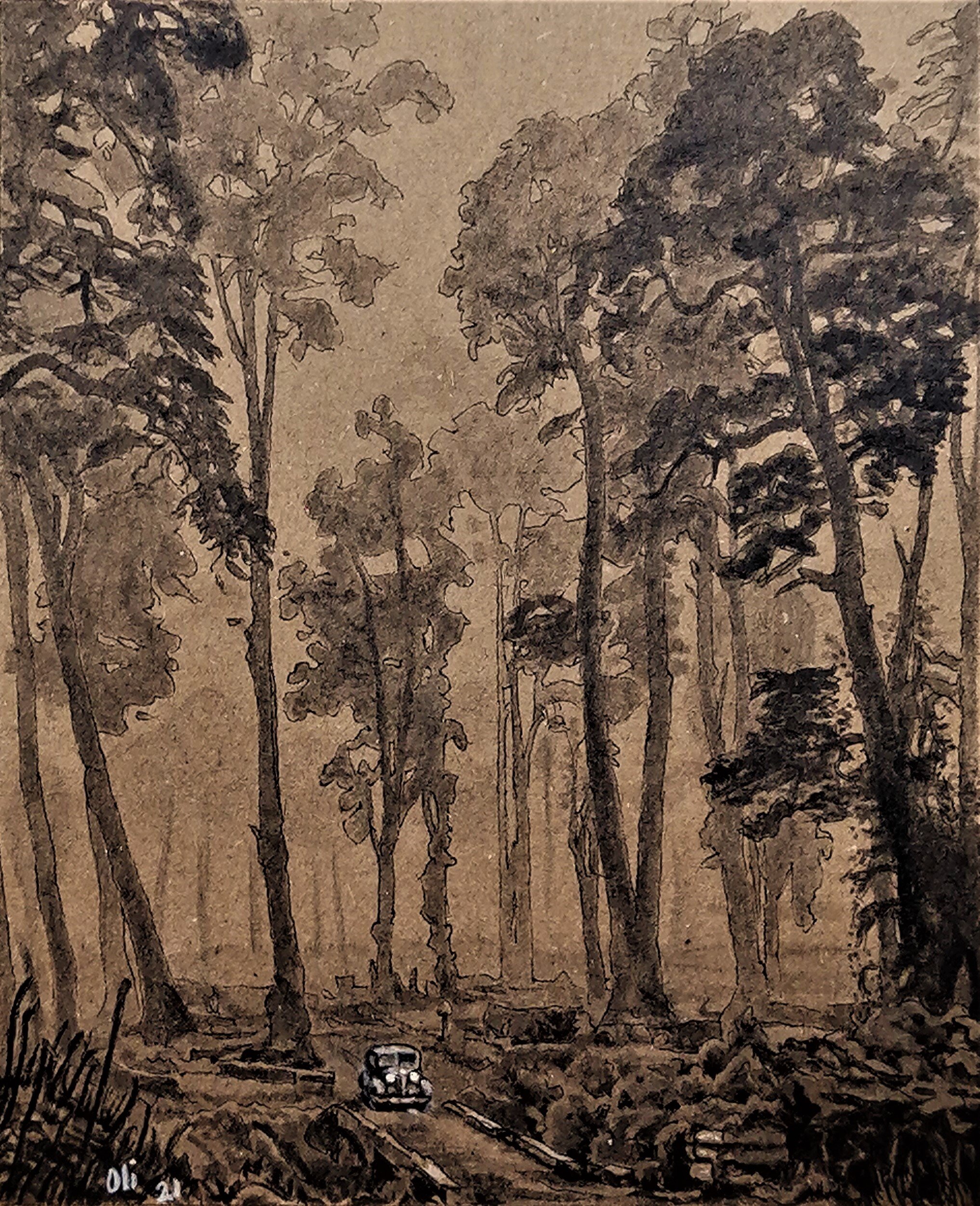 Forêt sous la brume - Fog in the Forest, 2021