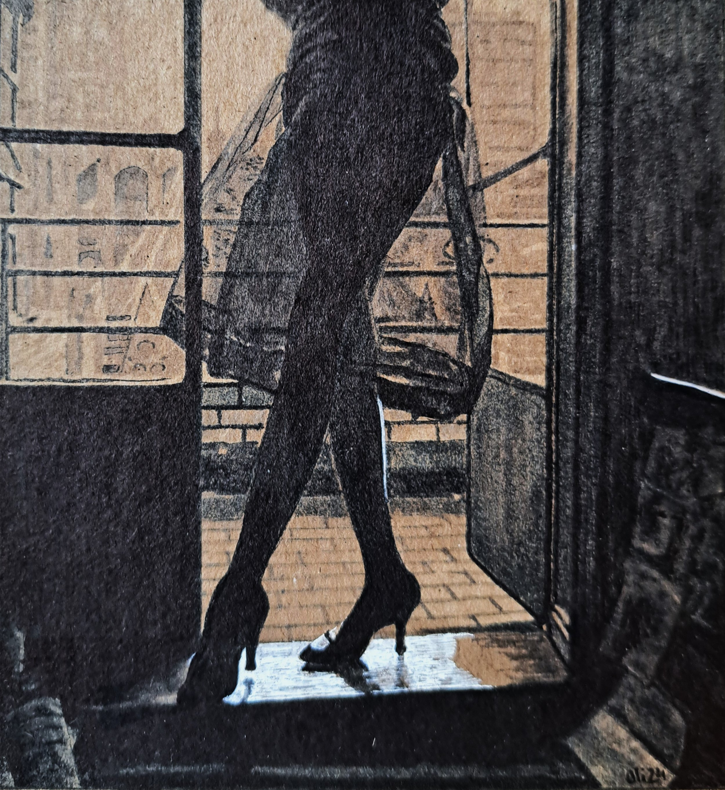 Contrejour, jambes au balcon - Backlight, legs on balcony - 2024