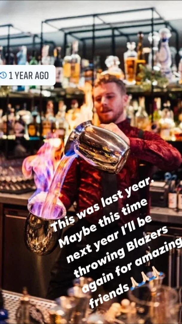 My friend Dorian throwing fire to make Blazers. (Not my photo)