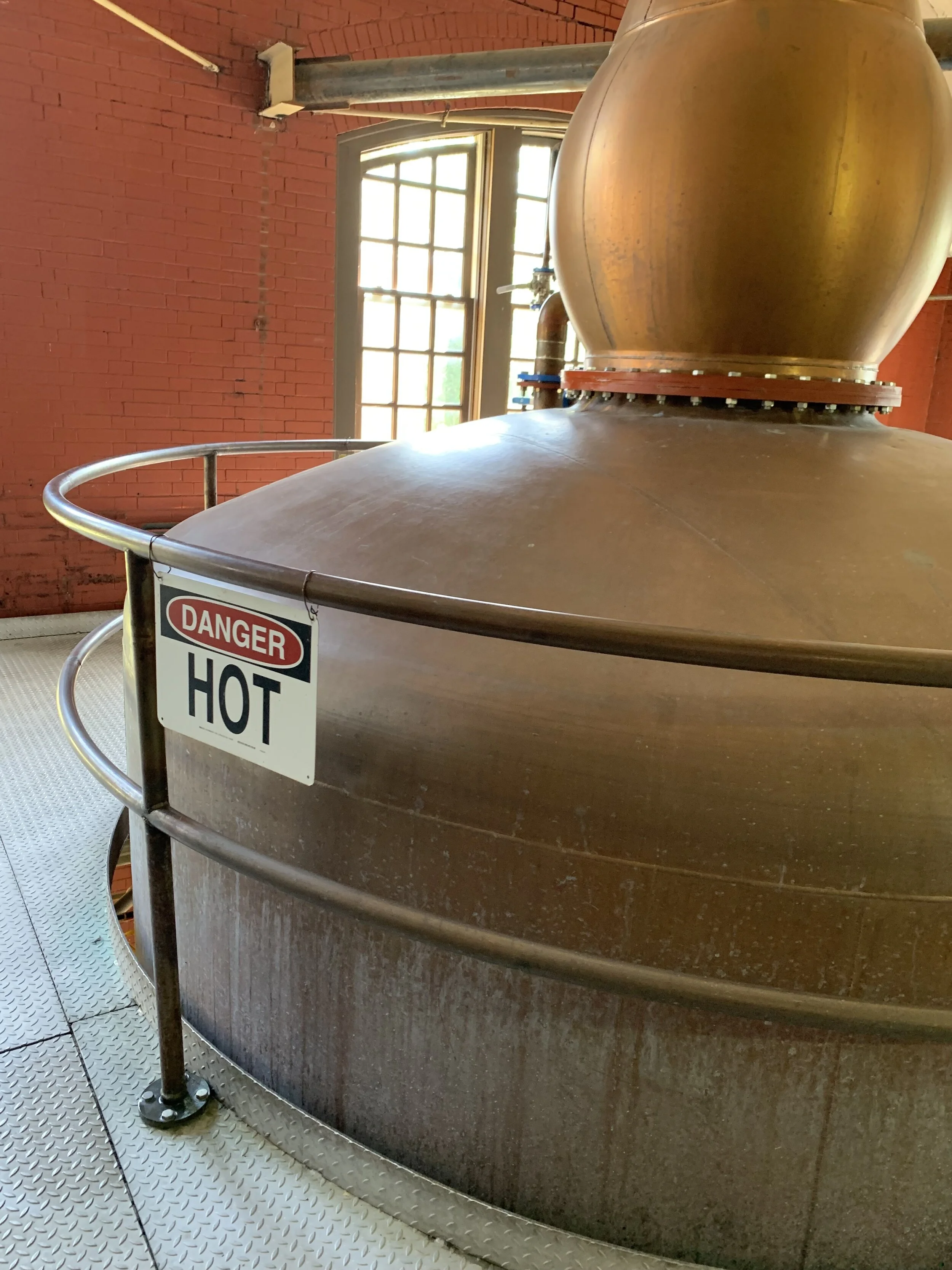 One of the stills at Four Roses Distillery in Kentucky.