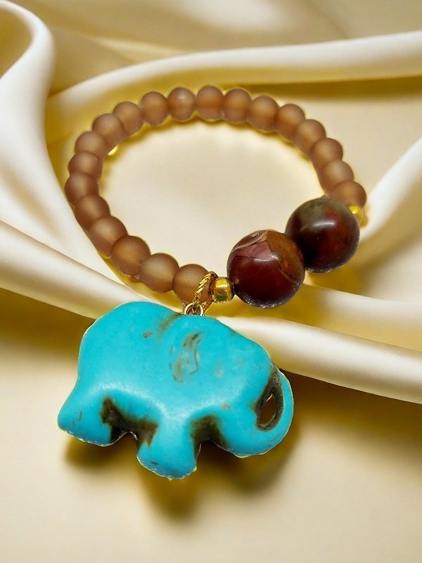 2119825 Turquoise Elephant Bracelet