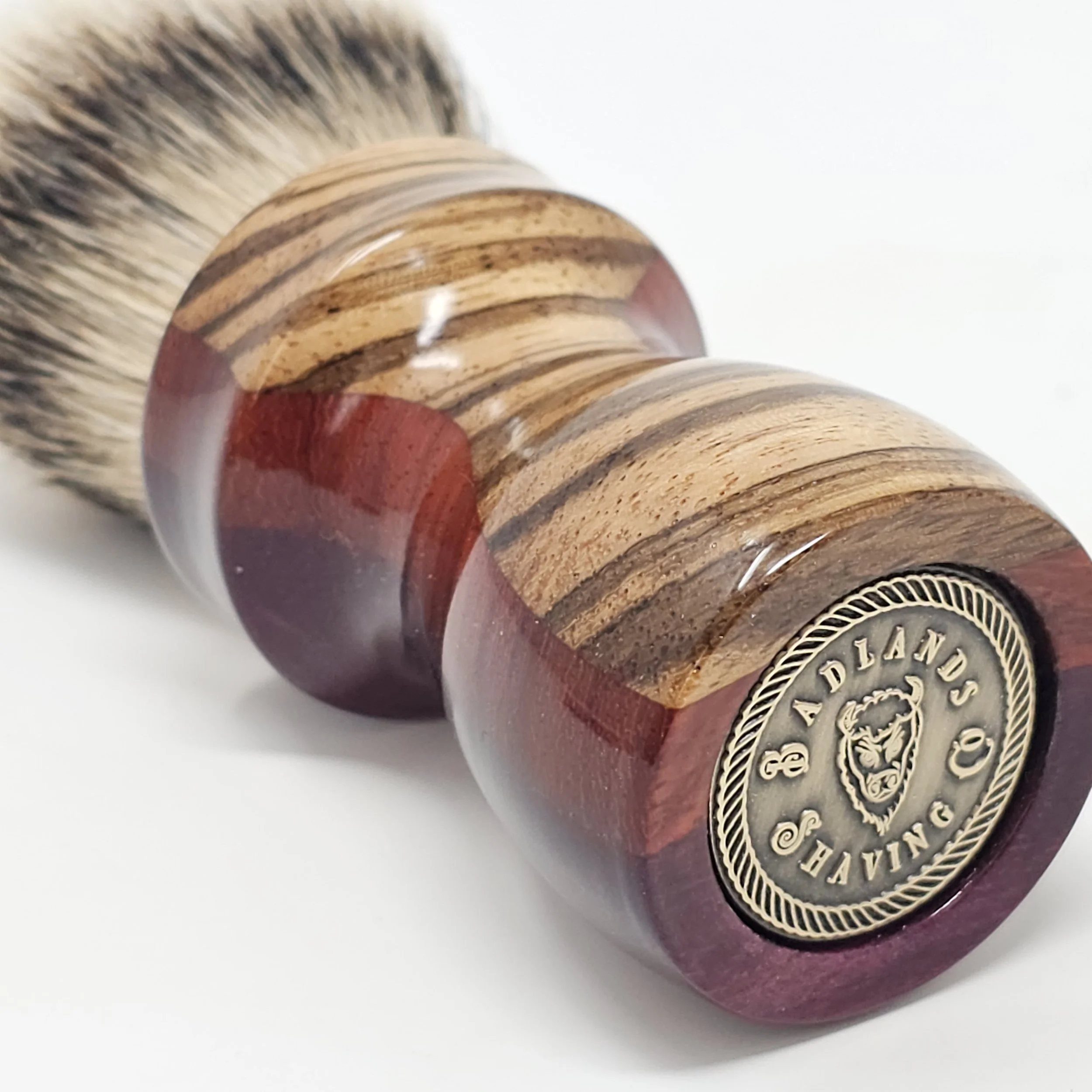 641 - 'Exotic Trifecta' 26mm Shaving Brush Handle