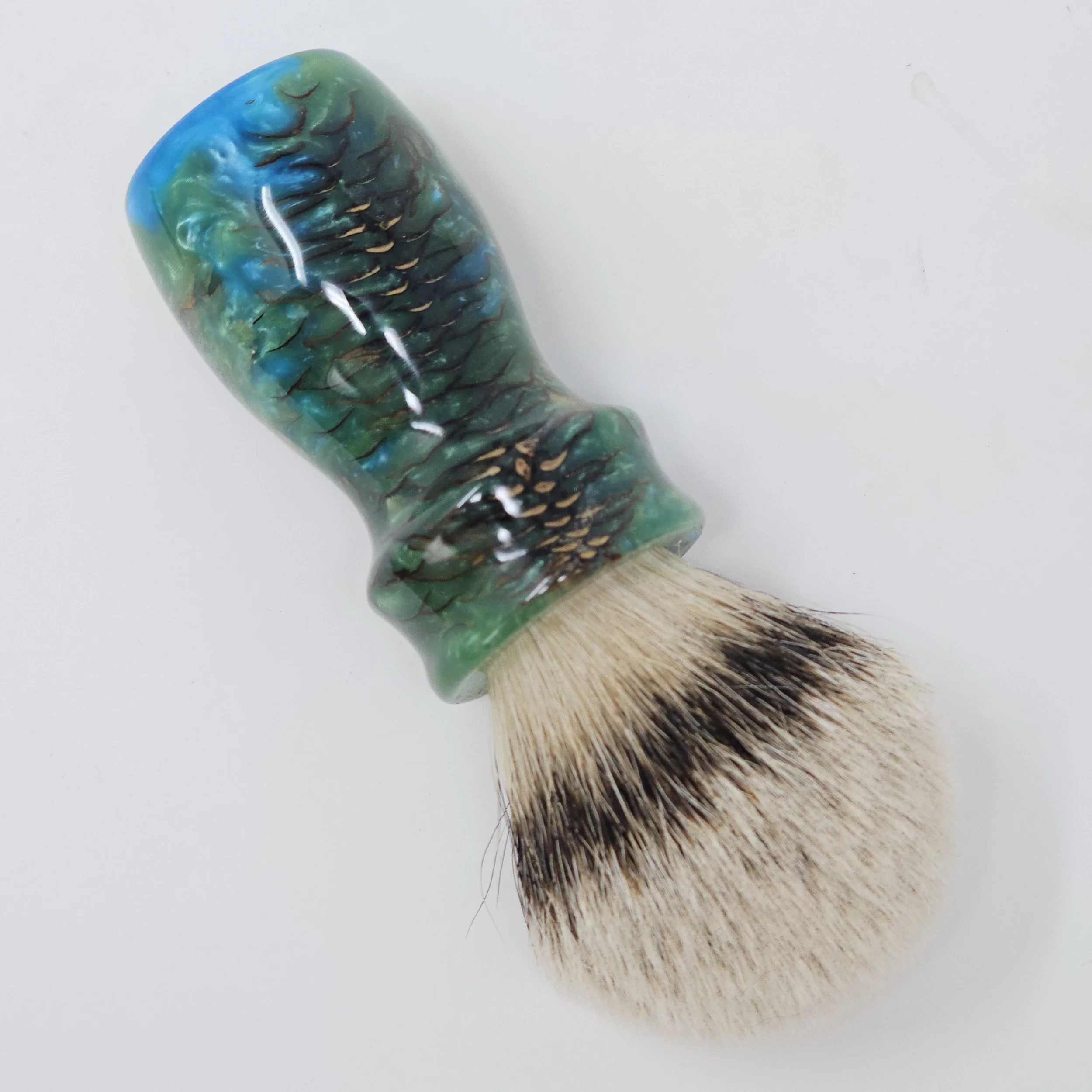 643 - 'Nordic Breeze' 26mm Shaving Brush Handle made from a real pine cone