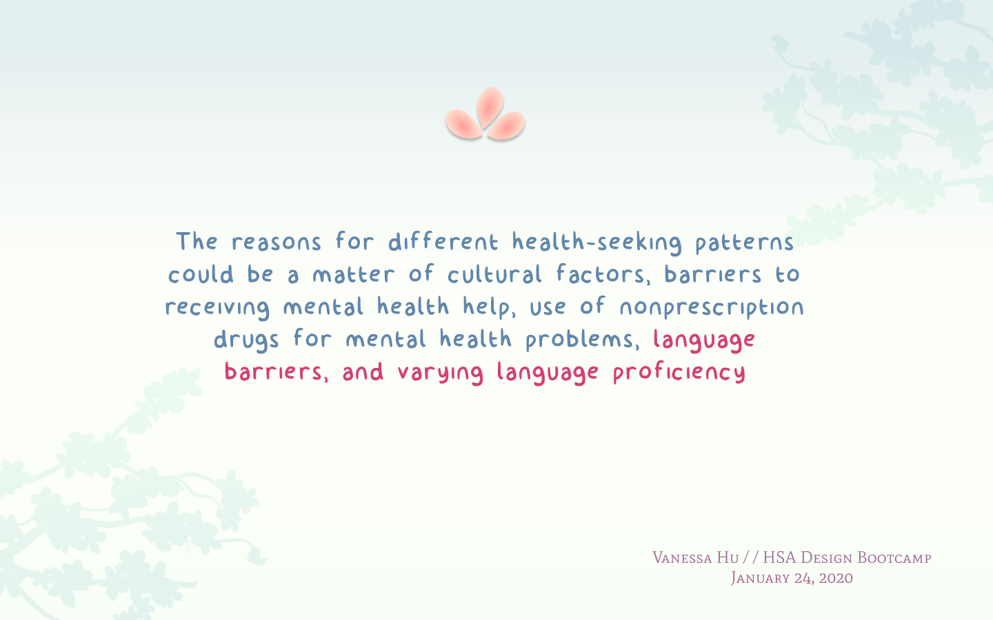 Appel, H. B., Huang, B., Ai, A. L., &amp; Lin, C. J. (2011). Physical, behavioral, and mental health issues in Asian American women: results from the National Latino Asian American Study. Journal of women's health (2002), 20(11), 1703–1711. https://…