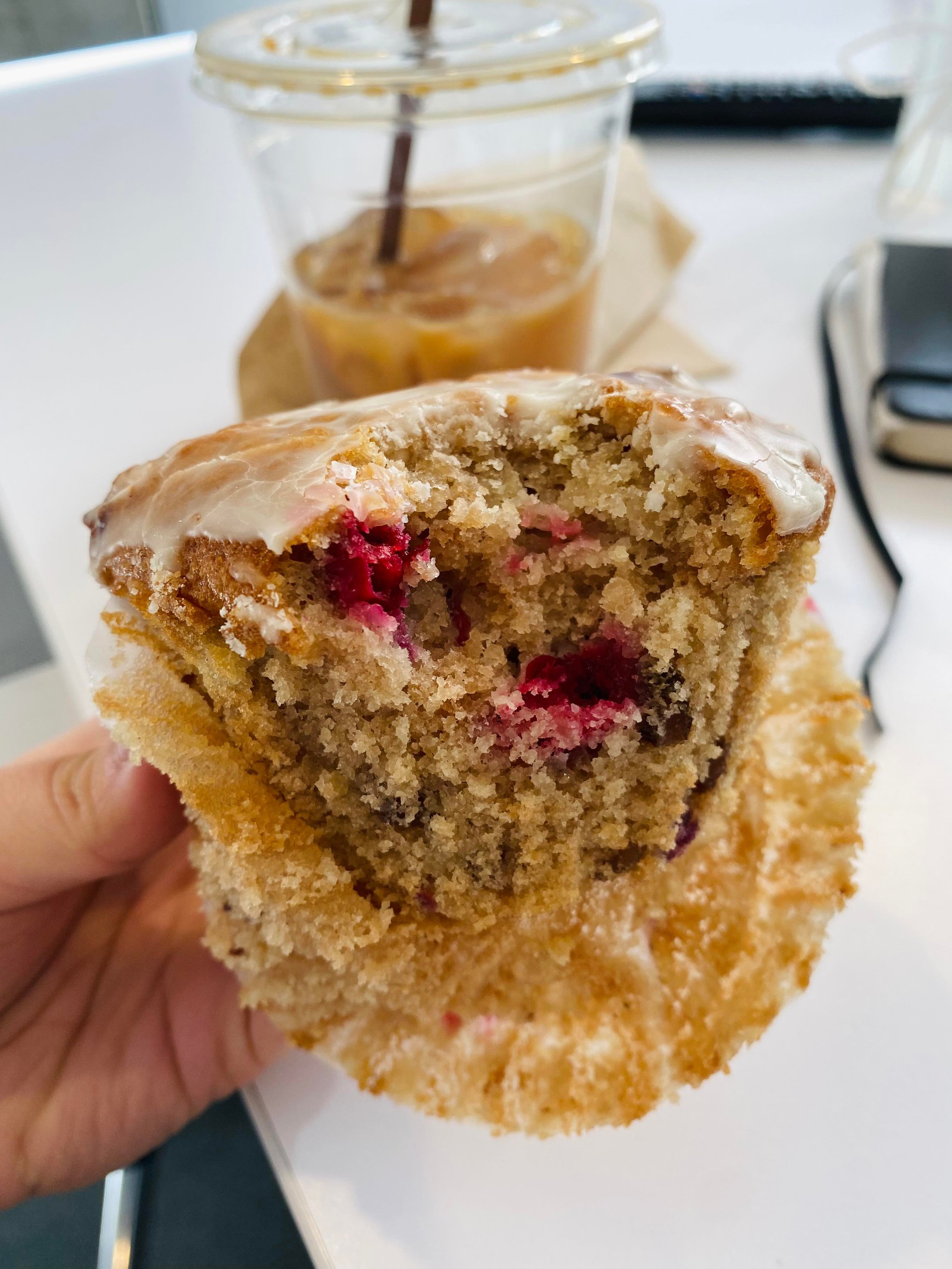Flour's maple cranberry muffin!