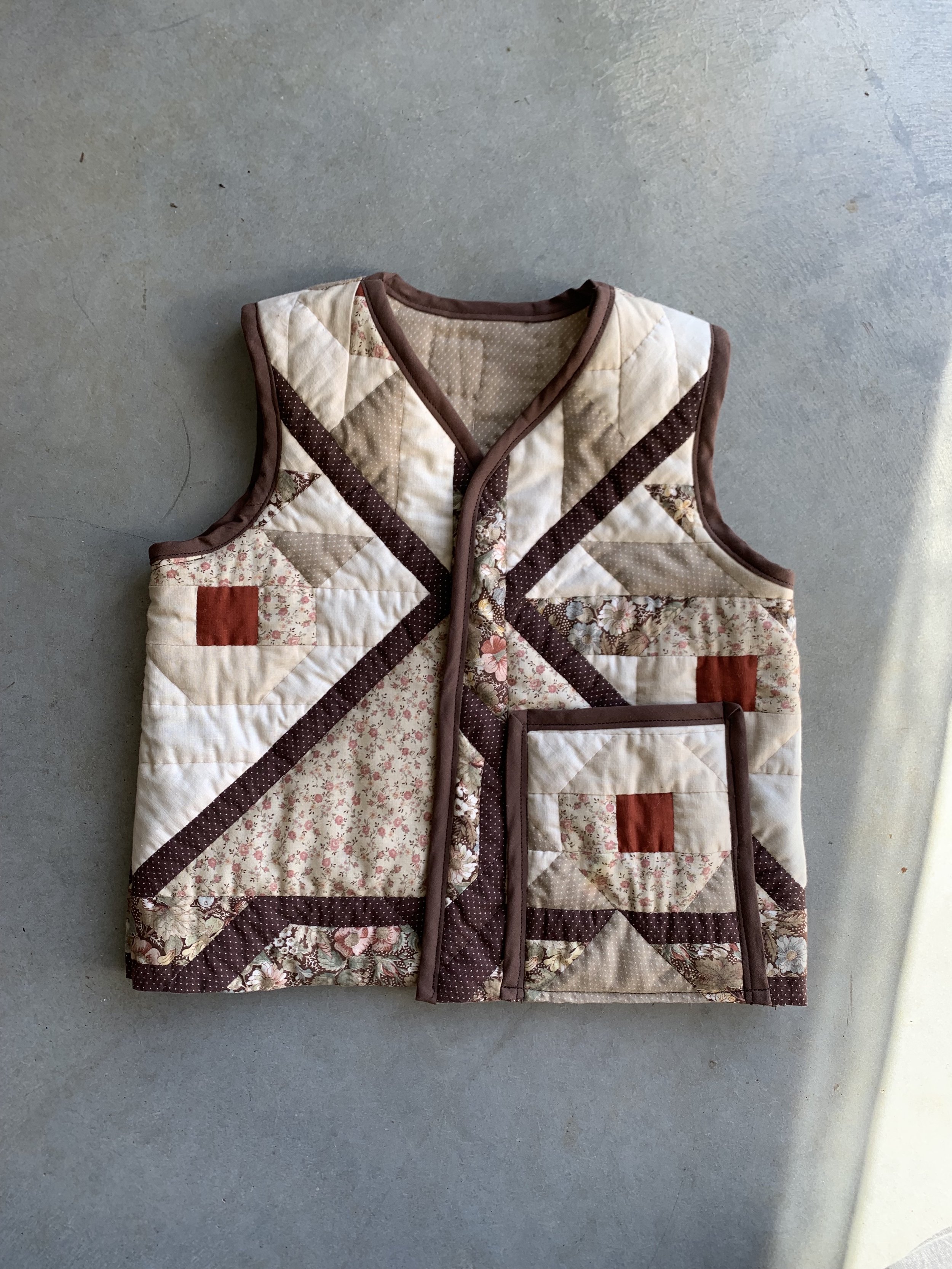 Vintage Quilt Vest, Youth Ages 3-5
