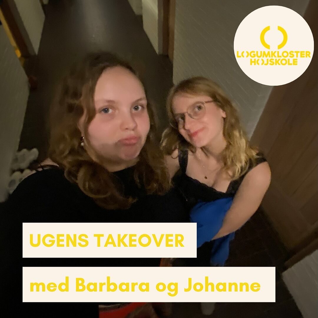 Hej! Vi hedder Johanne og Barbara og vi har denne uges take-over 👯&zwj;♀️

Johanne har madh&aring;ndv&aelig;rk, skulptur og kunst og kreativitet, og Barbara har skrivetrang, selvindsigt og feminisme 👩&zwj;🍳🎨✍️💭👩&zwj;❤️&zwj;👩

Og s&aring; har v