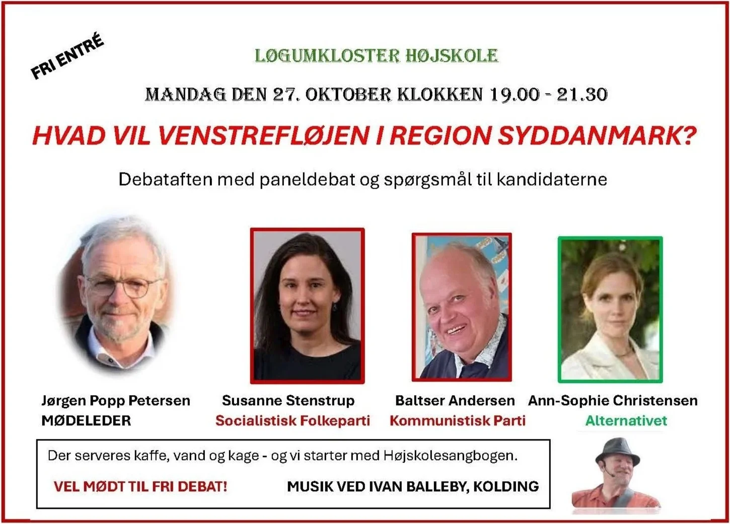 Hvad vil venstrefløjen i Syddanmark? - Debataften med paneldebat