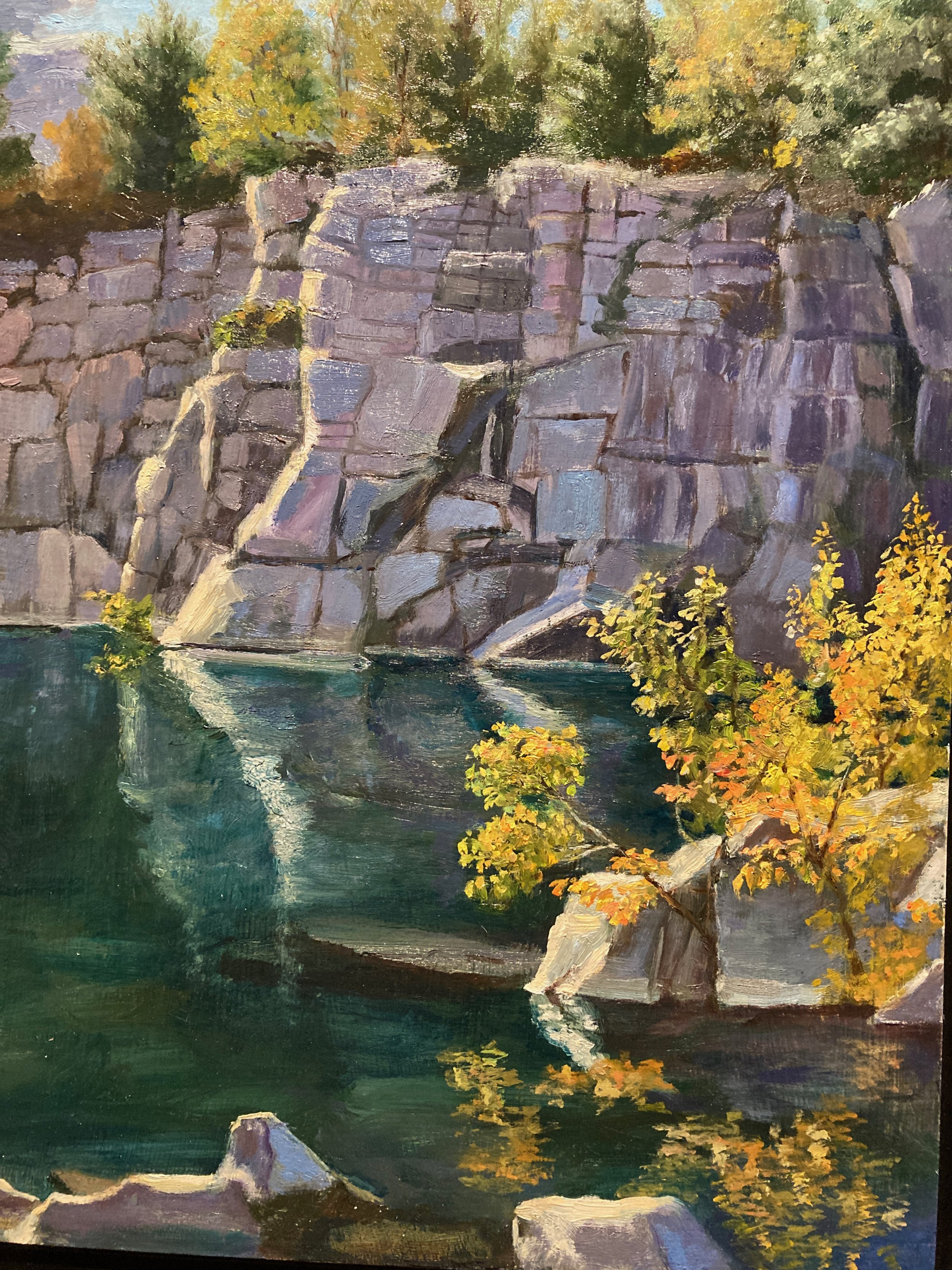 "Long Cove Quarry", 11" x 14", oil on panel