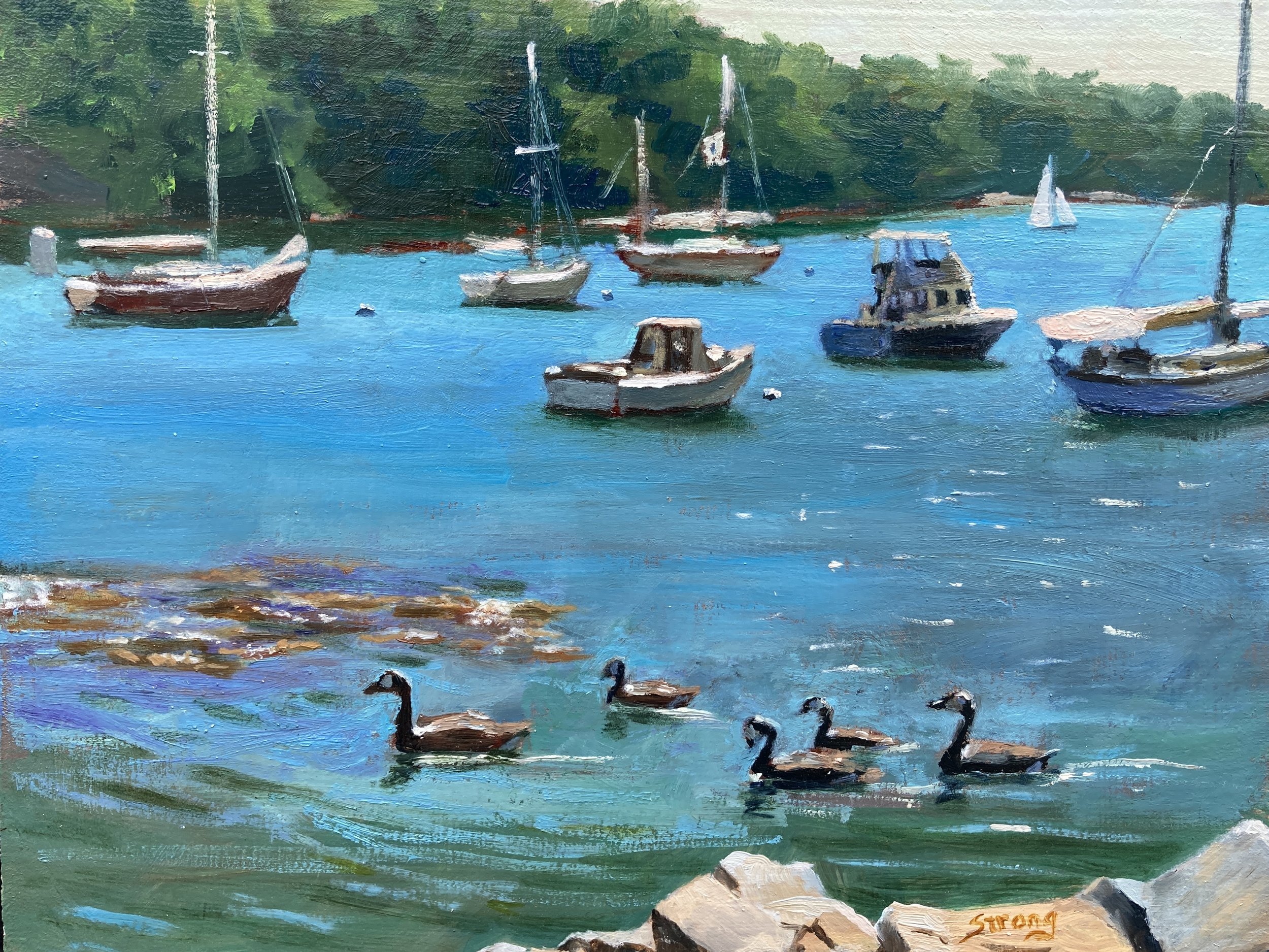 "Rockport Afternoon", 8" x 10", oil on panel