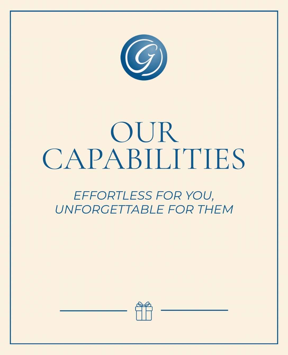 From onsite gifting and curated packages to branded merchandise, custom packaging, fulfillment, and more, we handle the details behind the scenes so your gifts make the right impression.

Effortless for you, unforgettable for them. 

Visit www.global