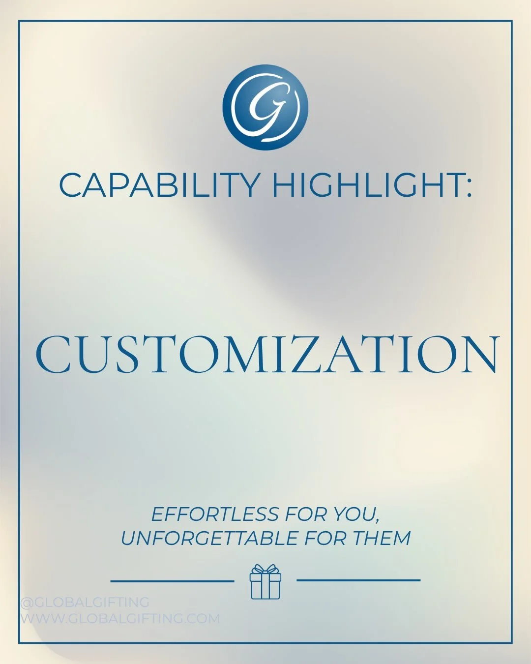 Our next ✨ CAPABILITY HIGHLIGHT: Customization ✨

A great gift becomes even better when it&rsquo;s made personal. With our in-house customization + embroidery, we can add logos, names, initials, and custom details to a wide range of apparel, bags, ha