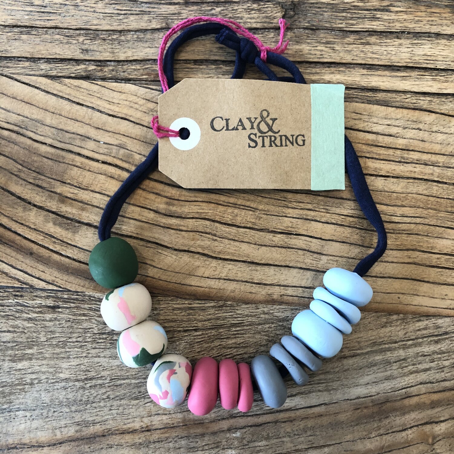 1pack DIY Polymer Clay Bead & Crystal String