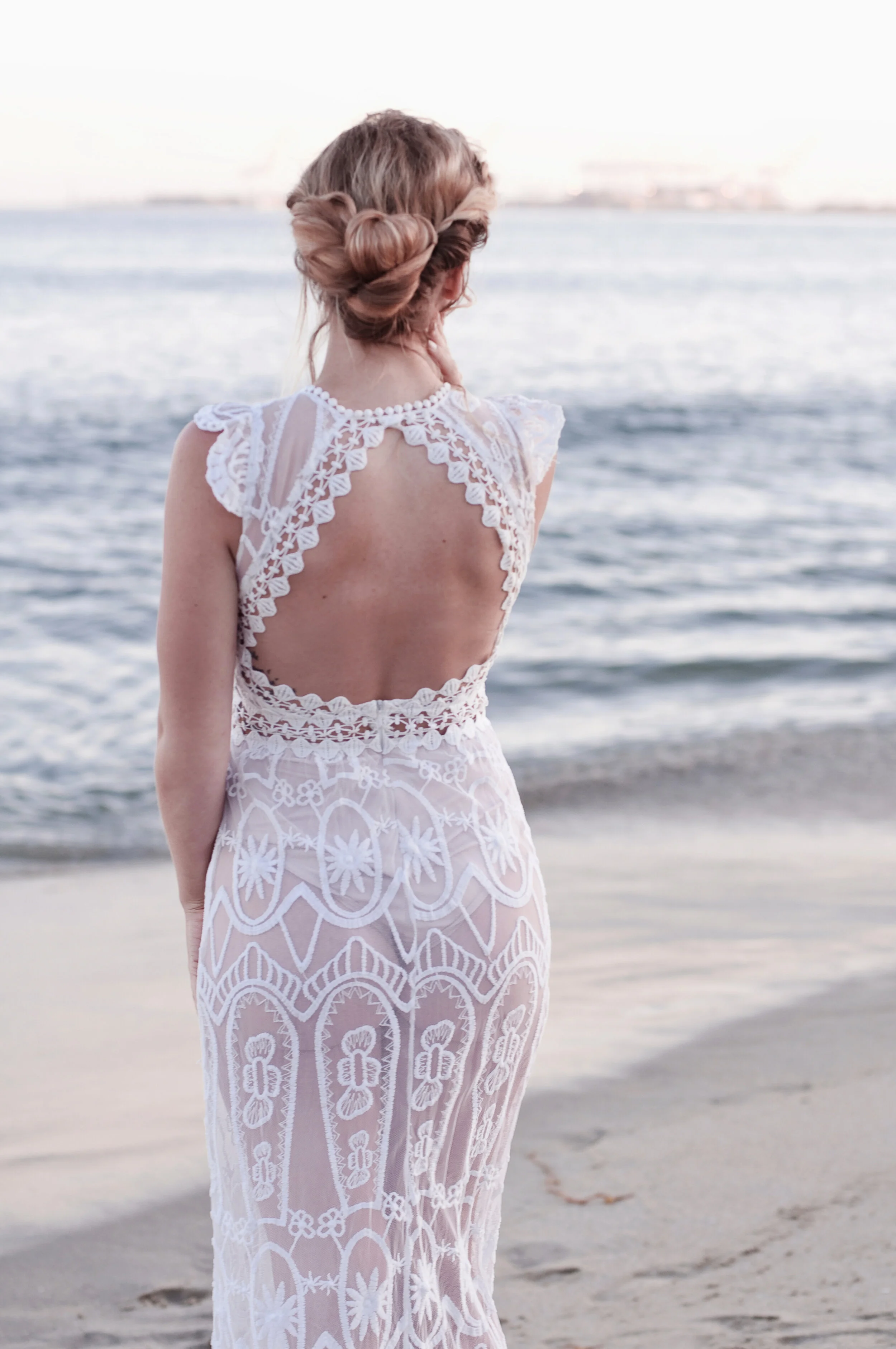 formal beach updo hairstyle