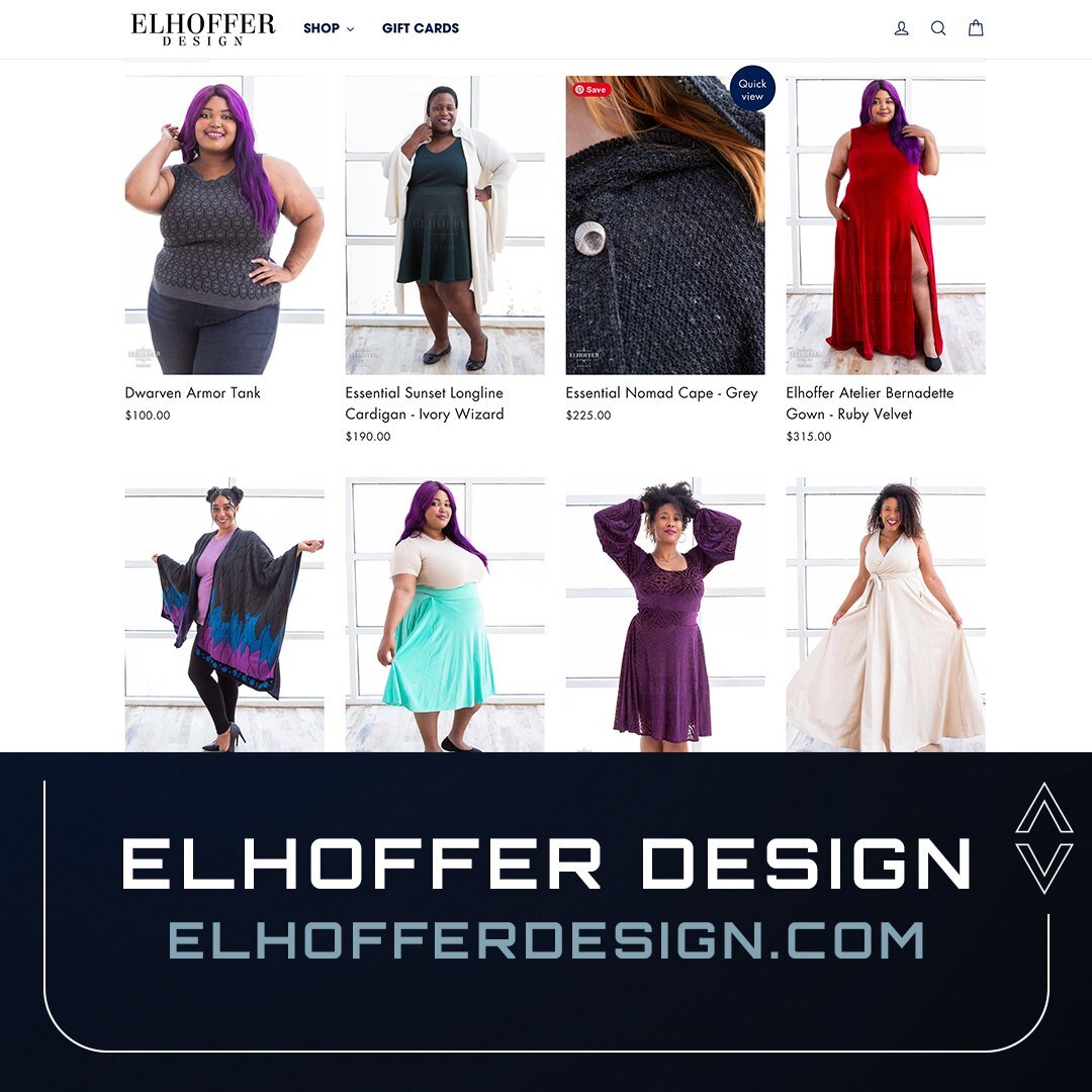 Like to travel in style? During your layover on Earth, grab some local fashions to take back to your home planet! Elhoffer Design is a female-owned, Los Angeles based business that wants you to live your best fandom life at any size. On a budget? Joi
