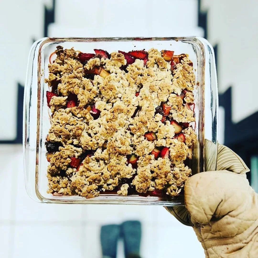 Reposted from @bluecrushwellness Camp is done, and the healthy baking begins! Ok, maybe I didn&rsquo;t stop because I was making trail cookies.. 🤩 but the &ldquo;official&rdquo;baking begins. 

This is the last of my rhubarb from my CSA box from @gl